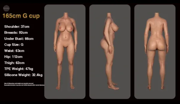T61 Sex Doll_Doll Measurements