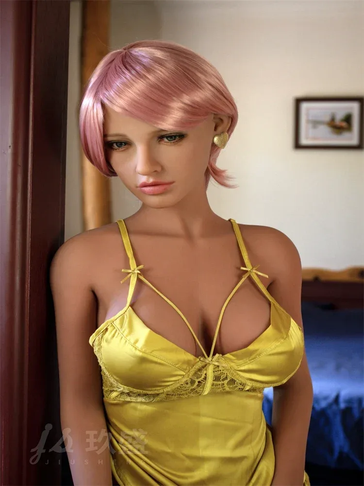F607—150cm\/4ft9 31kg Lifelike Demi TPE Pink Hair D Cup Anime Sex Doll|Jiusheng Doll view 8