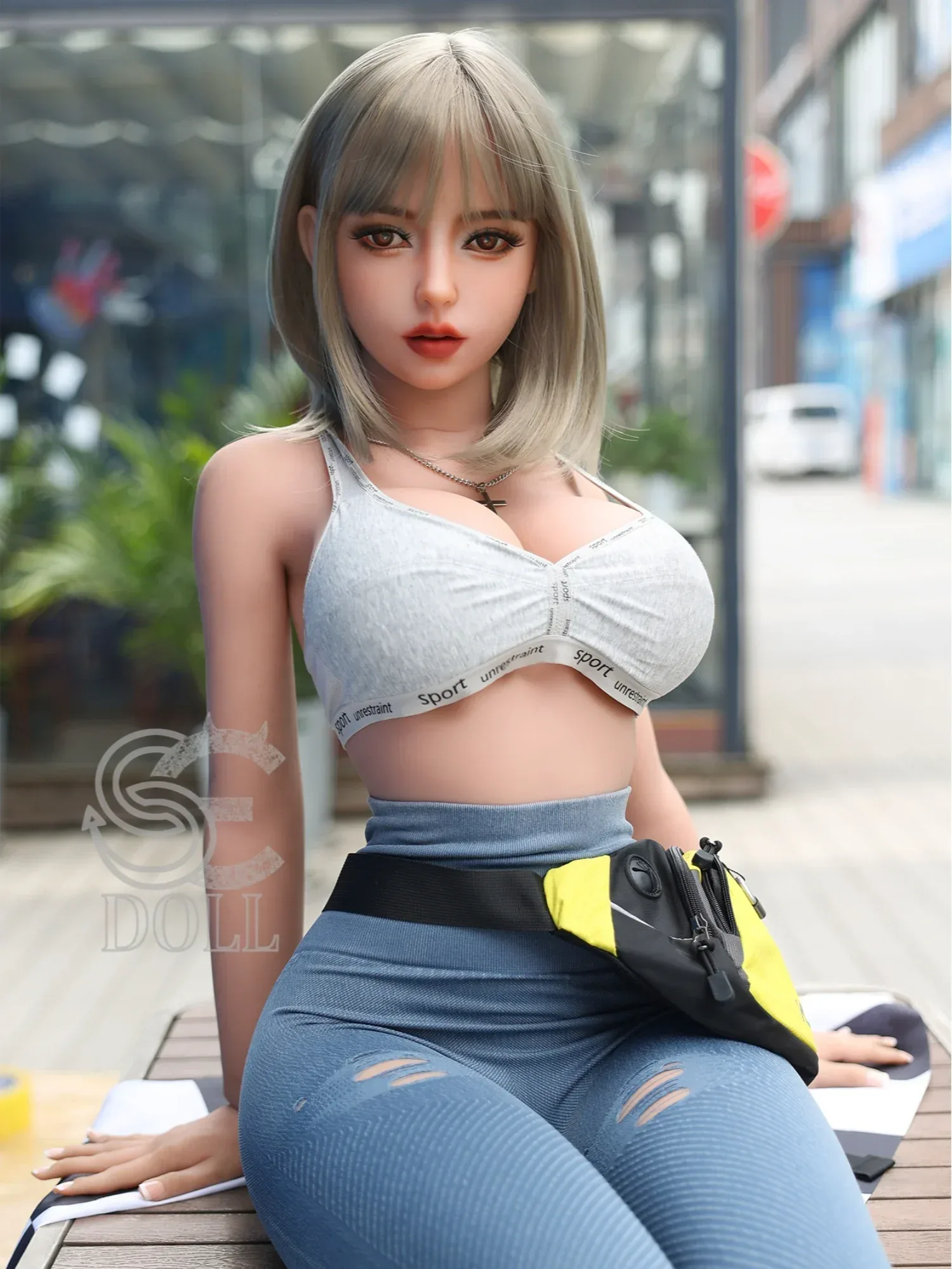 F3687-161cm(5.3ft)-35kg Melody F Cup TPE Vibrant Short Blond Hair Sporty Girl Love Doll｜SE Doll view 6