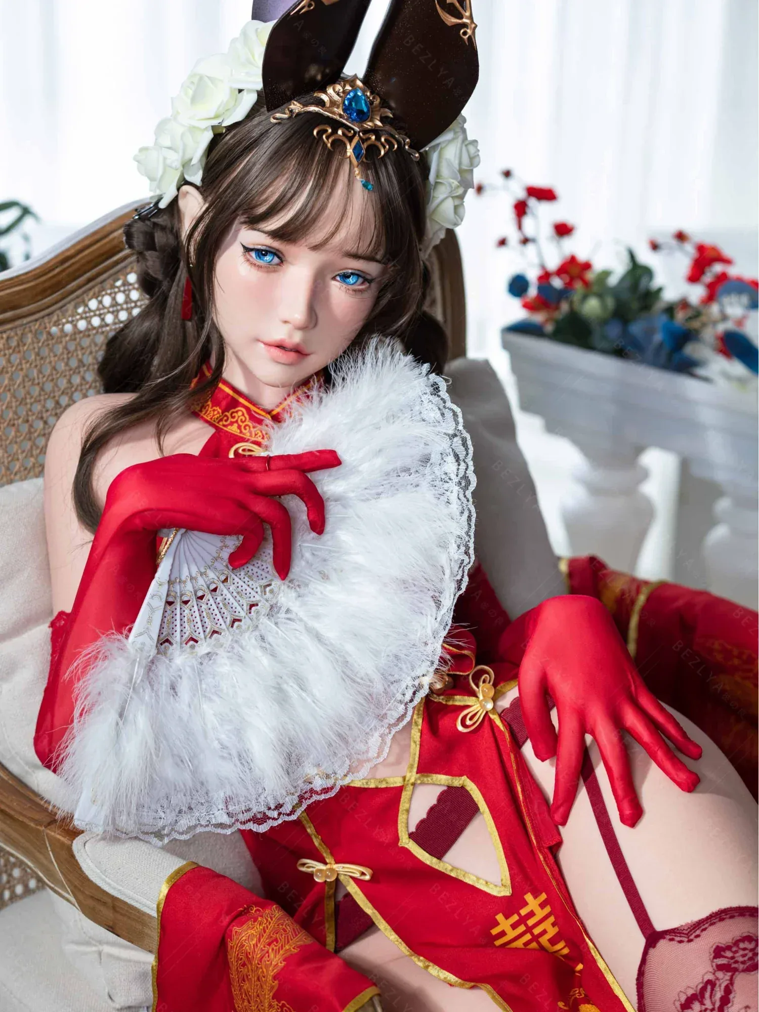 F5947-155Rcm(5.12ft)-32.5kg 2.2 A Cup Silicone Adult Asian Sex Doll｜AITIA Doll