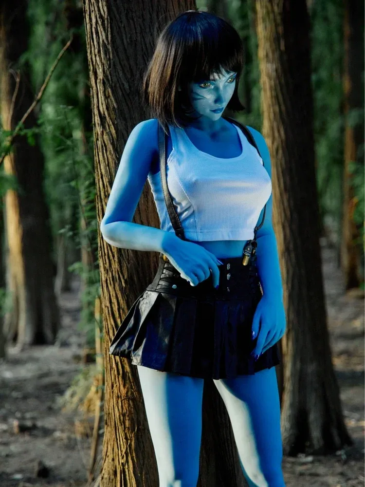 F1506-158cm(5ft2)-38.5kg D Cup Tifa Fantasy Silicone Head Alien Sex Doll|Climax Doll view 5