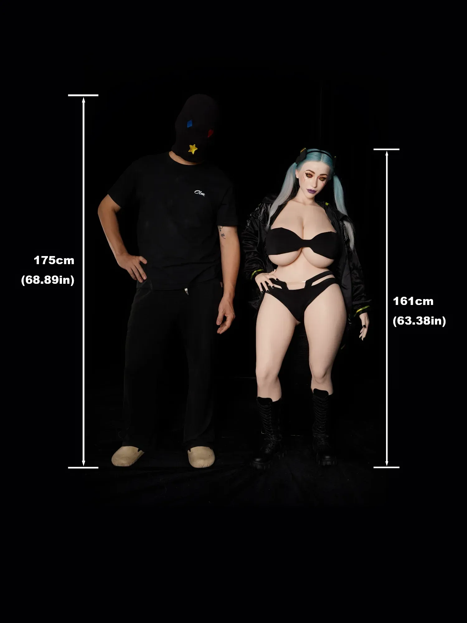 F9173-161cm(5.3ft)-53kg I Cup Silicone Halloween SSBBW Sex Doll Huge Boob Sex Doll丨Climax Doll Ultra view 10