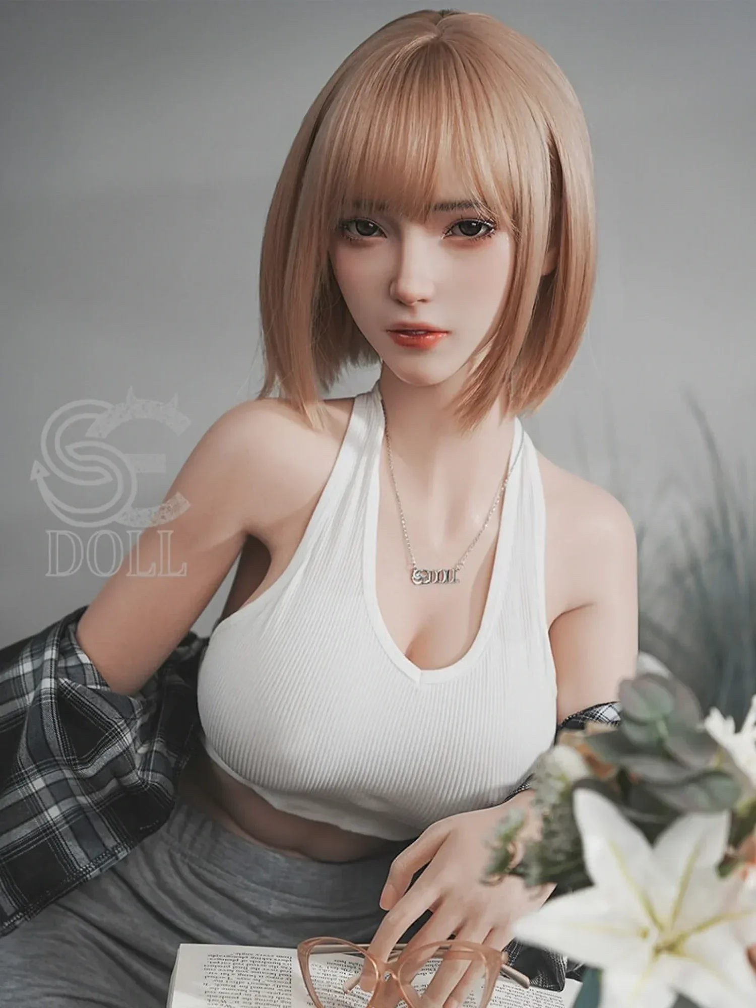 F4528-161cm(5.3ft)-34kg Bridget.A E Cup Large Breast Skinny Asian Medium butt Real Silicone Love Doll|SE Doll view 5