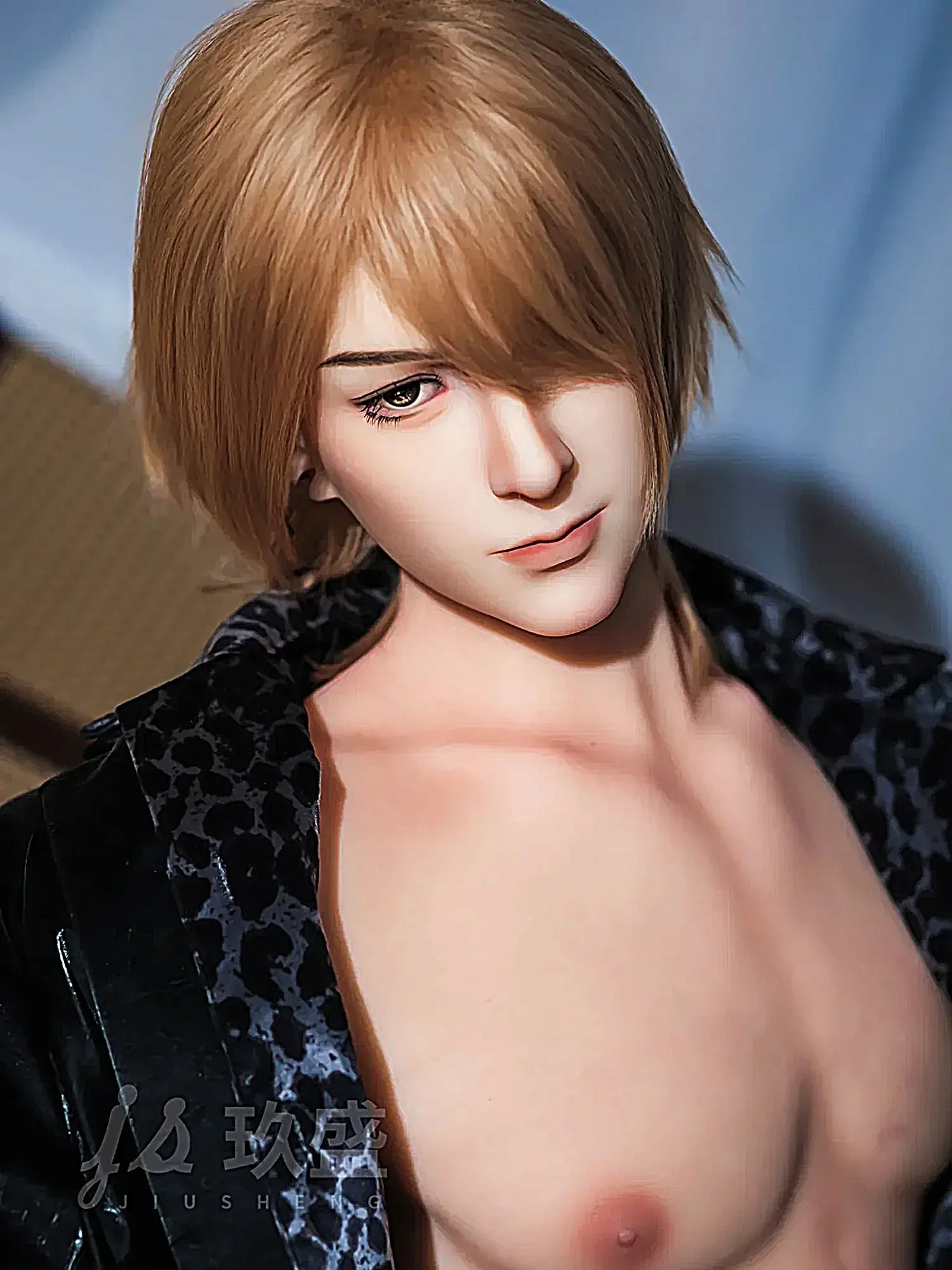 F5690—185cm\/6ft1-45kg Finn 7.09in Dildo Realistic Femboy Sex Doll with Soft Silicone Body - Jiusheng Doll view 1