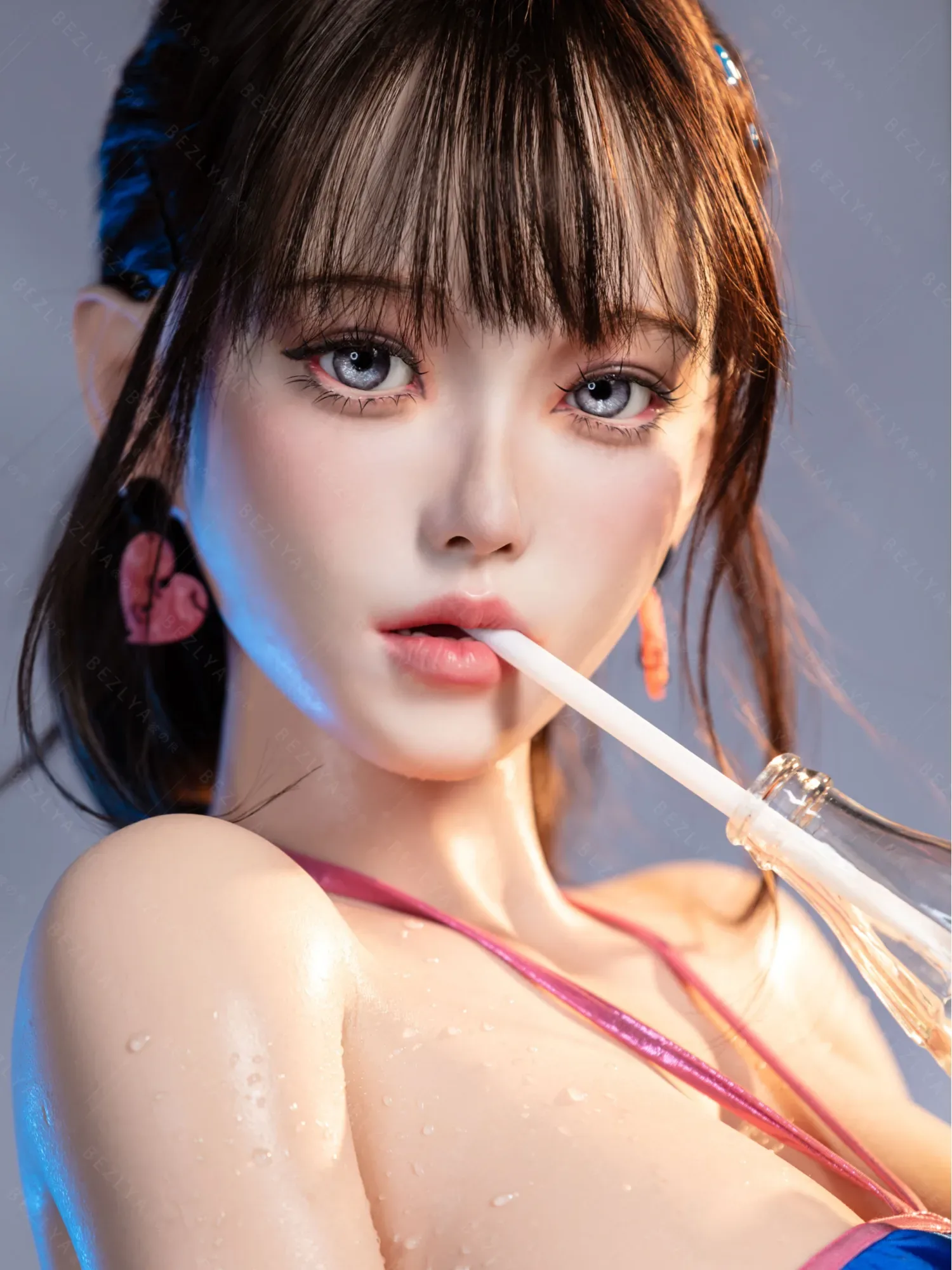 F5933-155Mcm(5.1ft)-38kg 2.2cf E Cup Mini ROS Silicone Asian Anime celebrity Sex Doll|AITIA Doll view 3