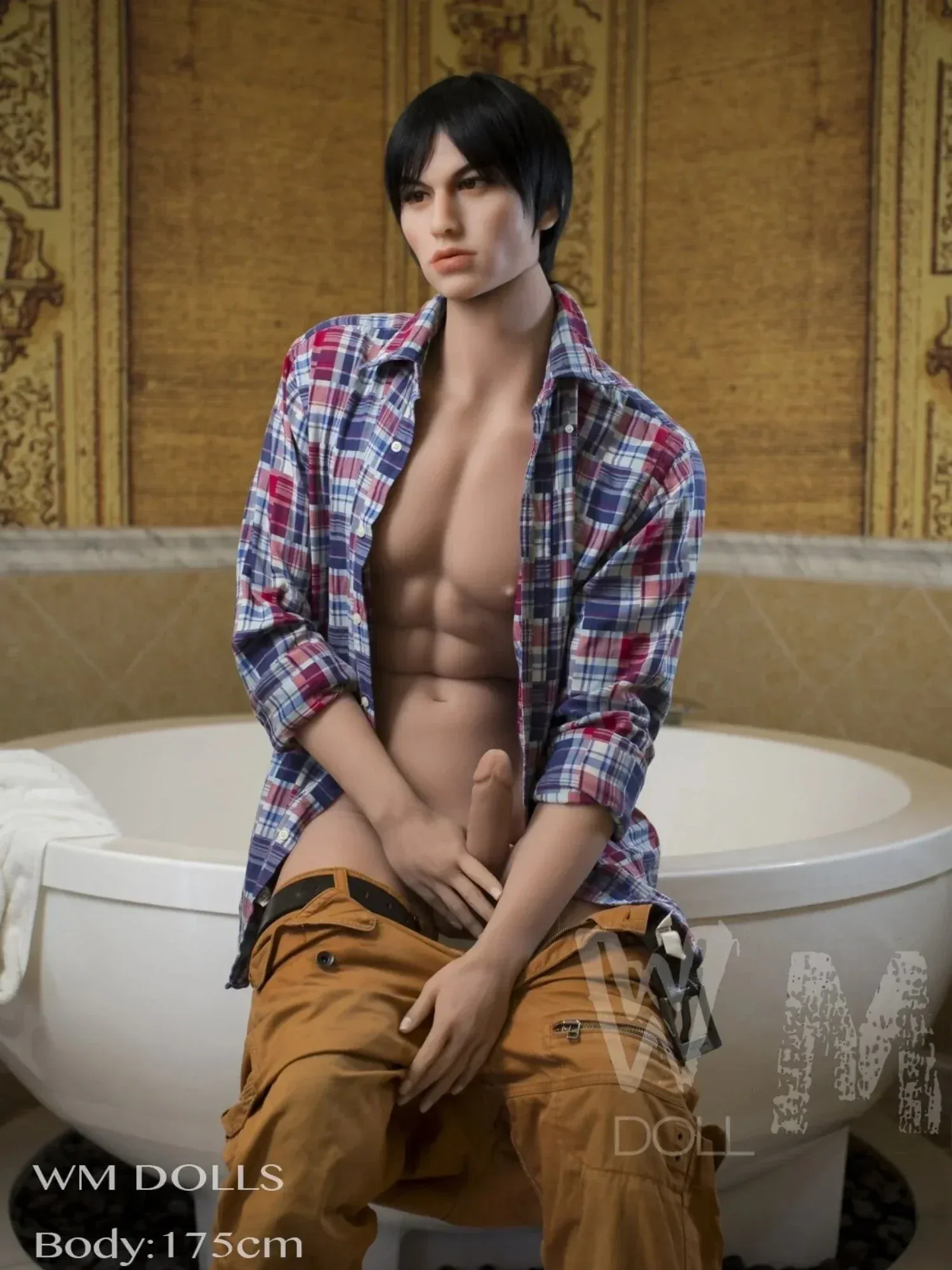 F4589-175cm(5ft8)-57kg Lifesize TPE Effeminate Male Sex Doll | WM doll view 7