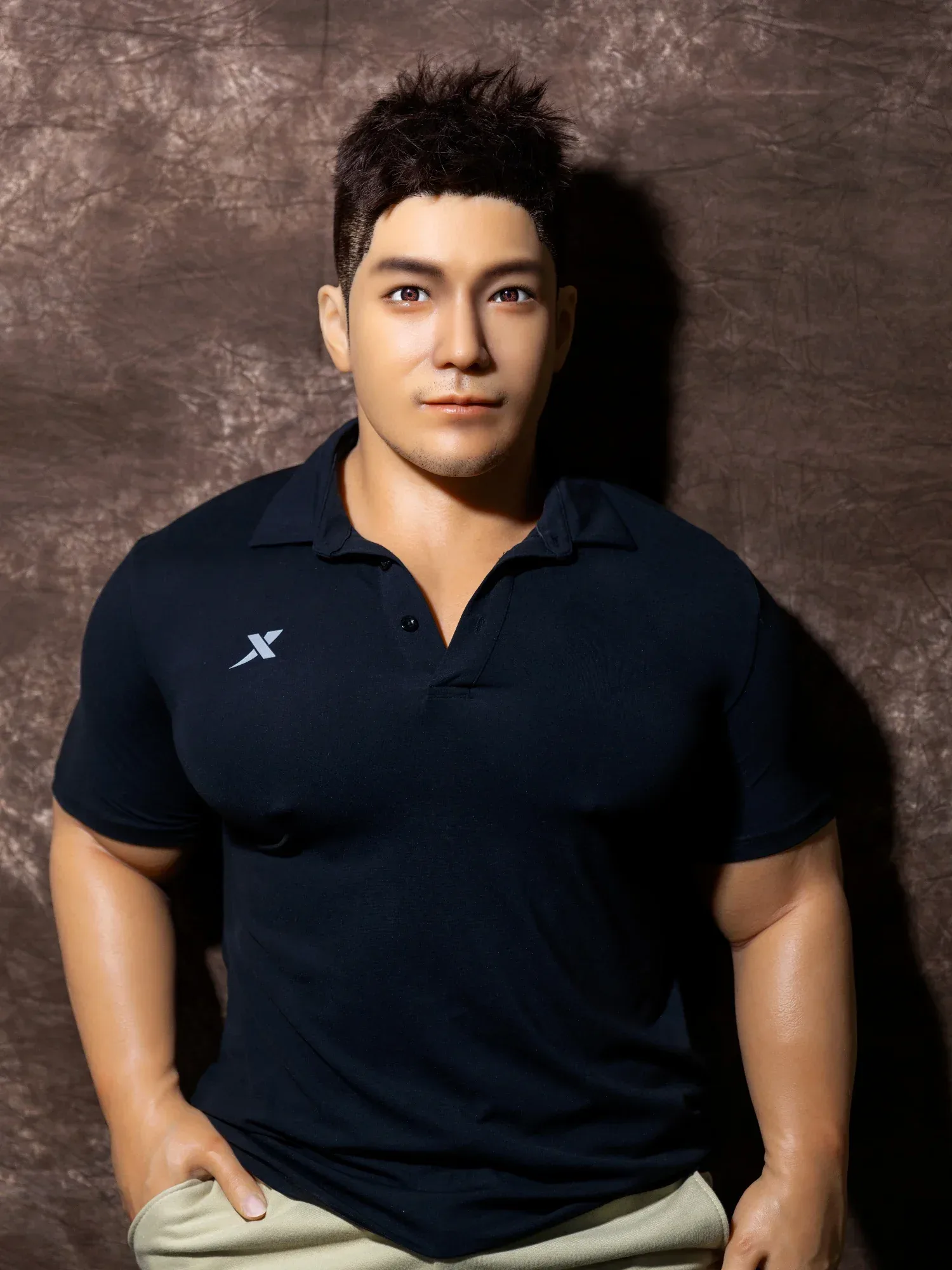 F4619-170cm\/5ft7-44kg Lifelike Male Sex Doll - Realistic Full Silicone Gay Doll with 6.69in Penis | Qita doll view 2