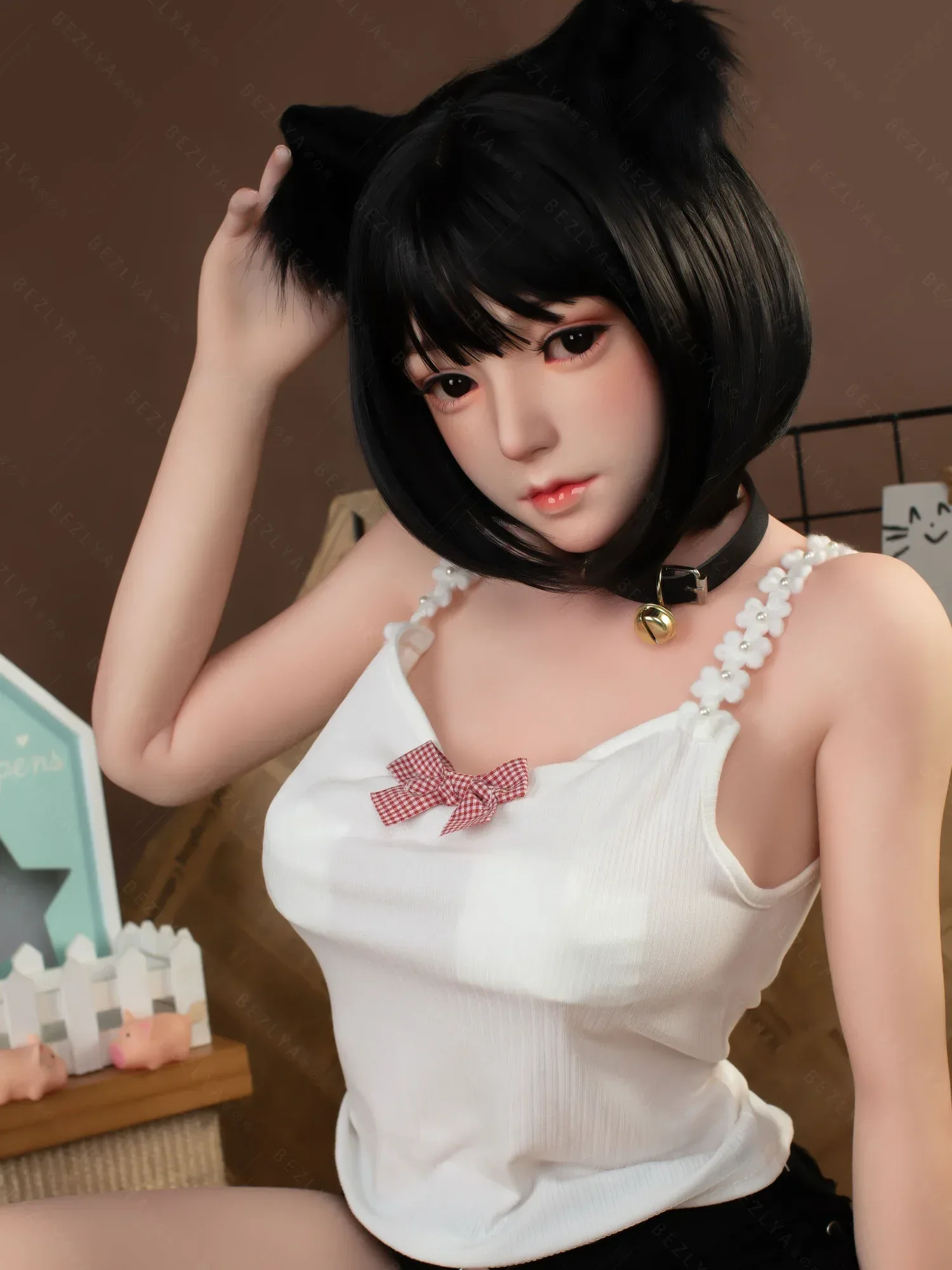 F4705-160cm(5.3ft)-34kg 2.0 B Cup Asian Robot Chinese Silicone Head Sex Doll|Bezlya Doll view 10