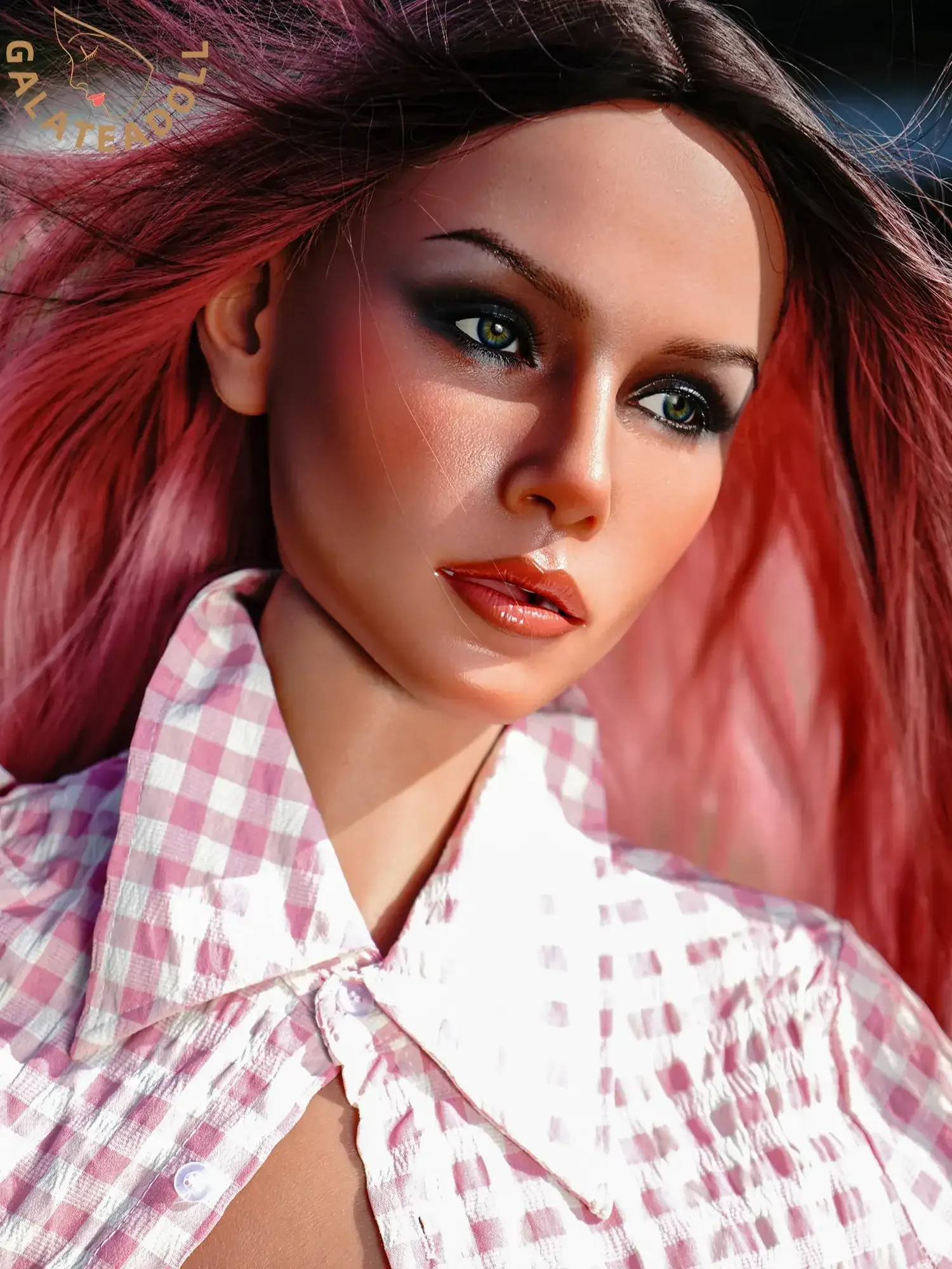 F5149-167cm(5.5ft)\/30.5kg D Cup Pink Hair ROS Silicone Sex Doll Robot Sex | Galatea doll view 11