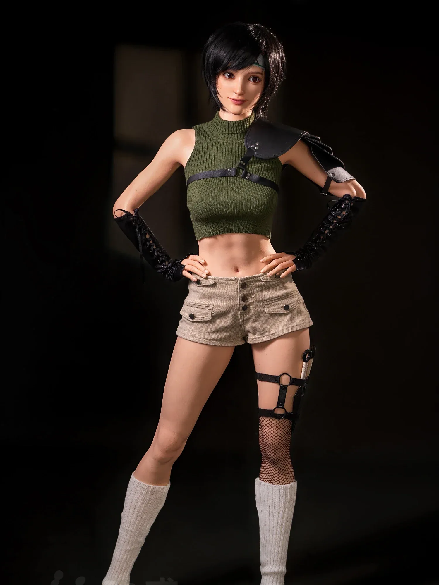 F4632—168cm\/5ft5-36.2kg C Cup Anime Silicone Femboy Sex Doll Yuffie Kisaragi | Jiusheng Doll view 12
