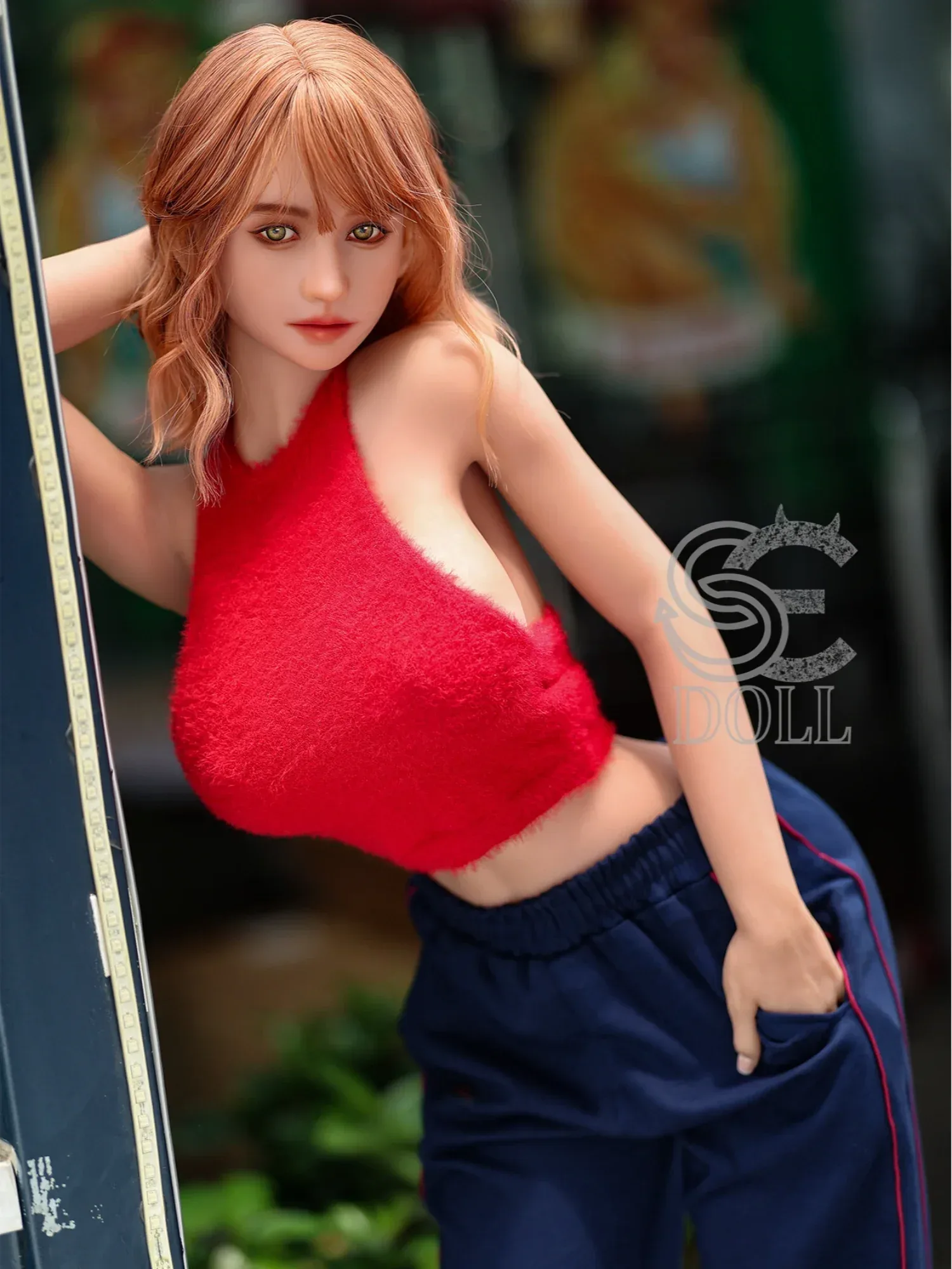 F3686-161cm(5.3ft)-35kg Felicia F Cup TPE Vibrant Short Hair Sporty Girl Love Doll|SE Doll view 8