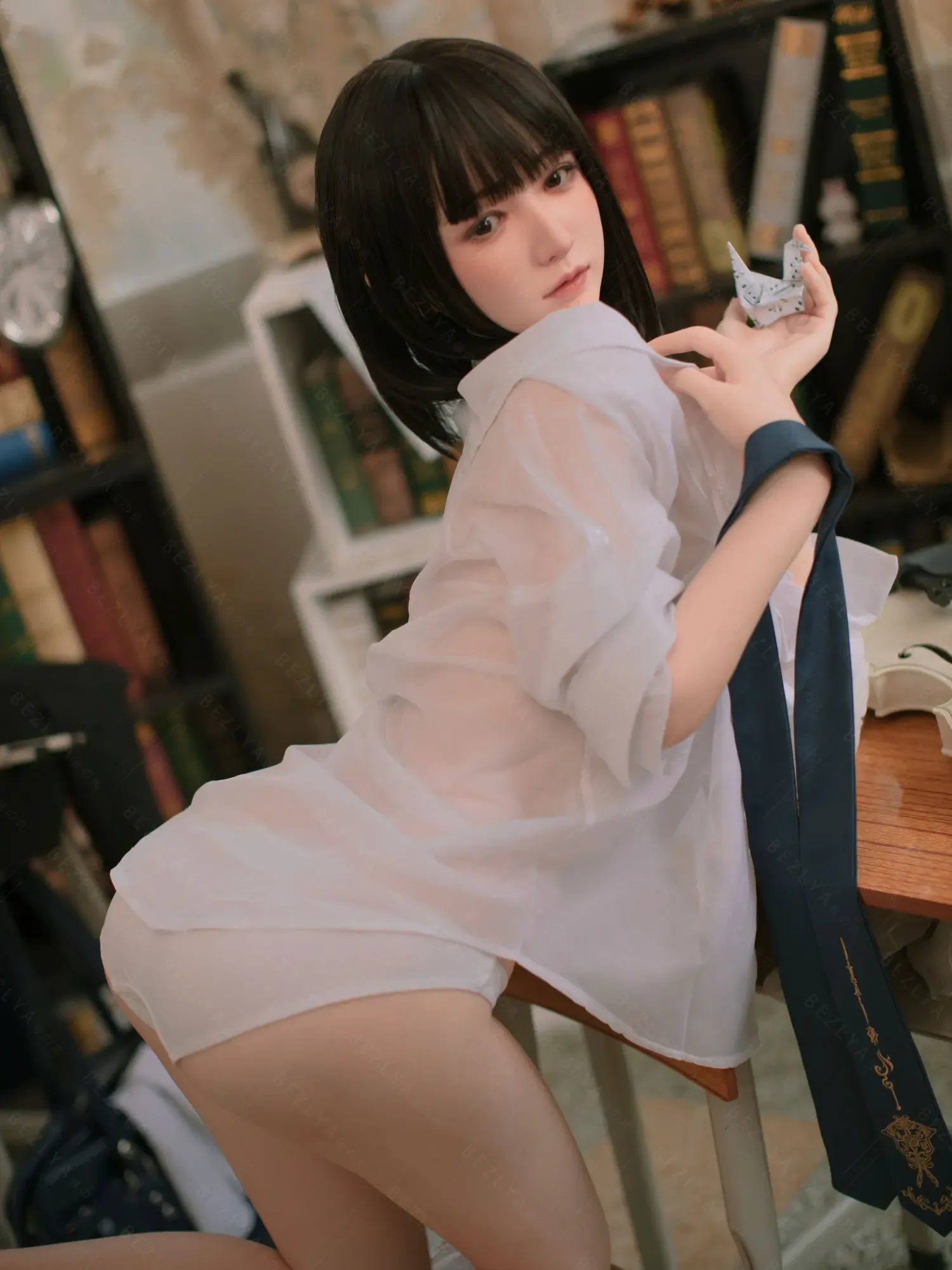 F4704-160cm(5.3ft)-34kg 2.1 B Cup Mini Asian Real Chinese Silicone Sex Doll|Bezlya Doll view 8