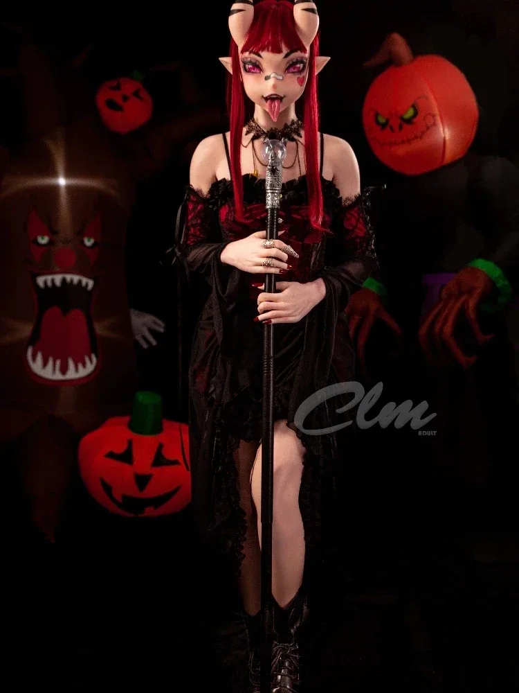 F2169-157cm(5.15ft)-35kg C Cup Meru Fantasy Tiny Alien Silicone Hentai Furry Sex Doll丨Climax Doll Ultra view 8