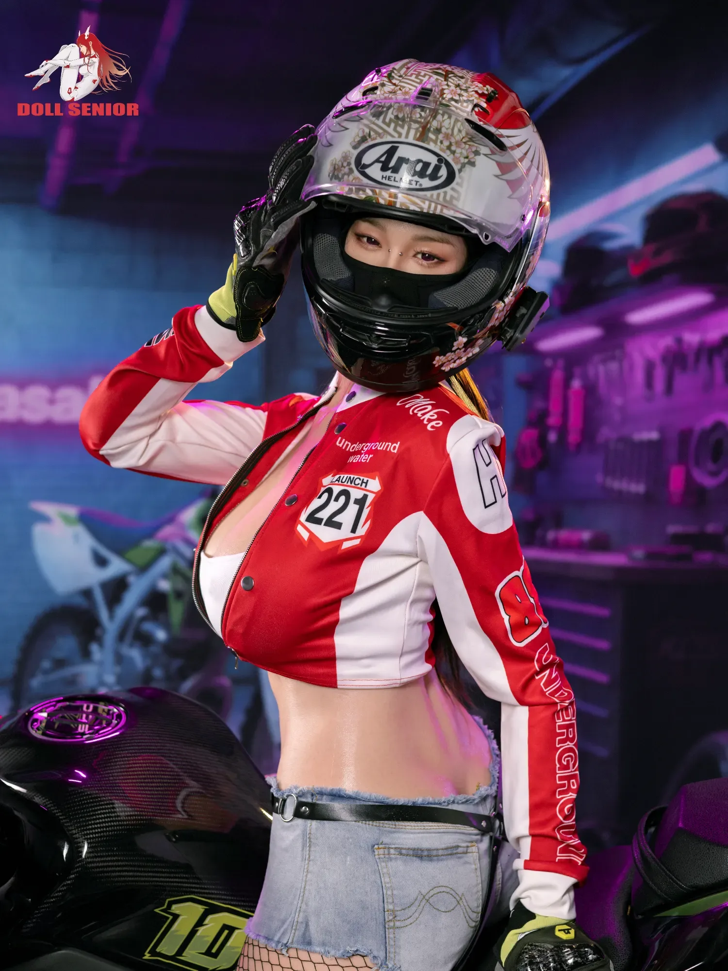 F5713- 170cm(5ft7)-43kg G Cup Silicone ROS Motorcycle Girl Asian Huge breast Sex Doll丨Doll senior view 5