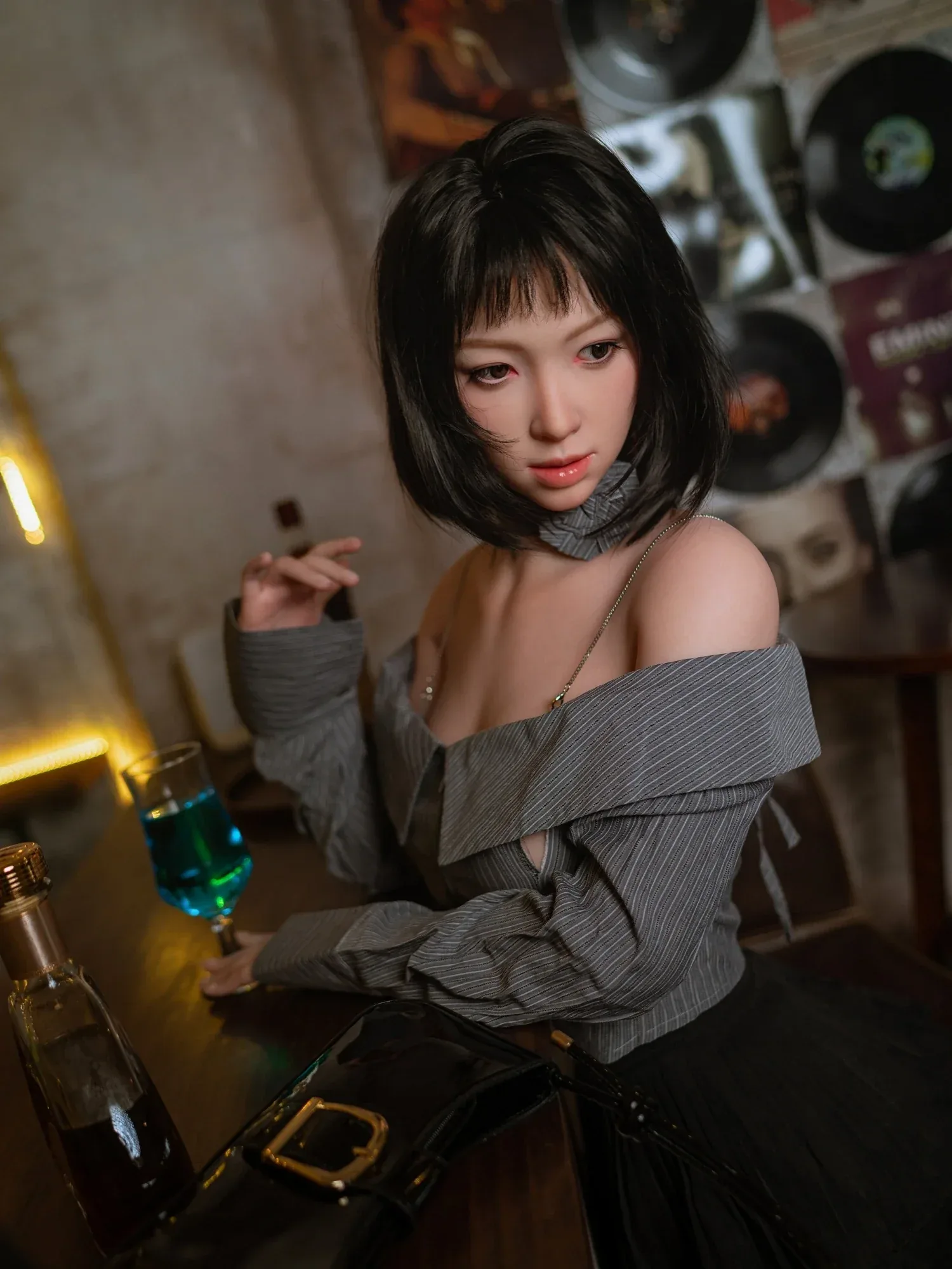 F6194—162cm\/5ft3-33.5kg D Cup Asian Realistic Lifesize Silicone Celebrity Sex Doll | Zelex Doll