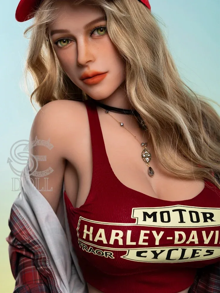 F2346- 161cm(5ft3)-35kg Hannah F Cup TPE Blonde European Sexy Girl Big Boobs Sex Doll | SE Doll view 4