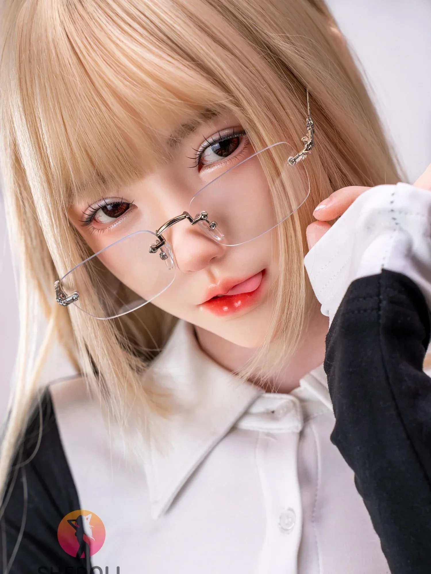 F6330—SHEDOLL Asian Silicone Sex Doll with Blond Hair, Realistic ROS, 167cm D Cup view 10