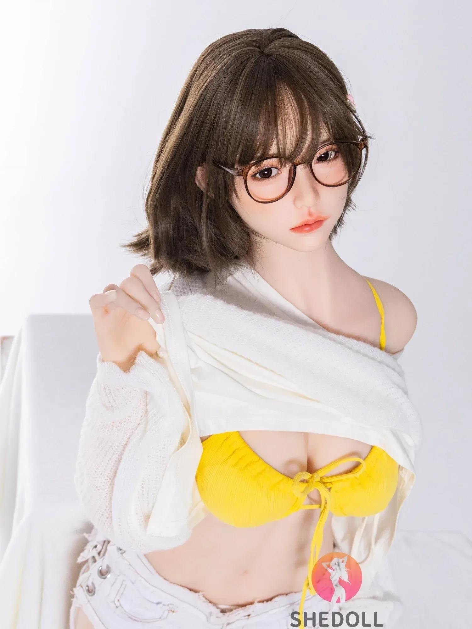 F6093—167cm\/5.5ft-45kg D Cup Asian ROS Silicone Head TPE Body Sex Doll | SHEDOLL view 5