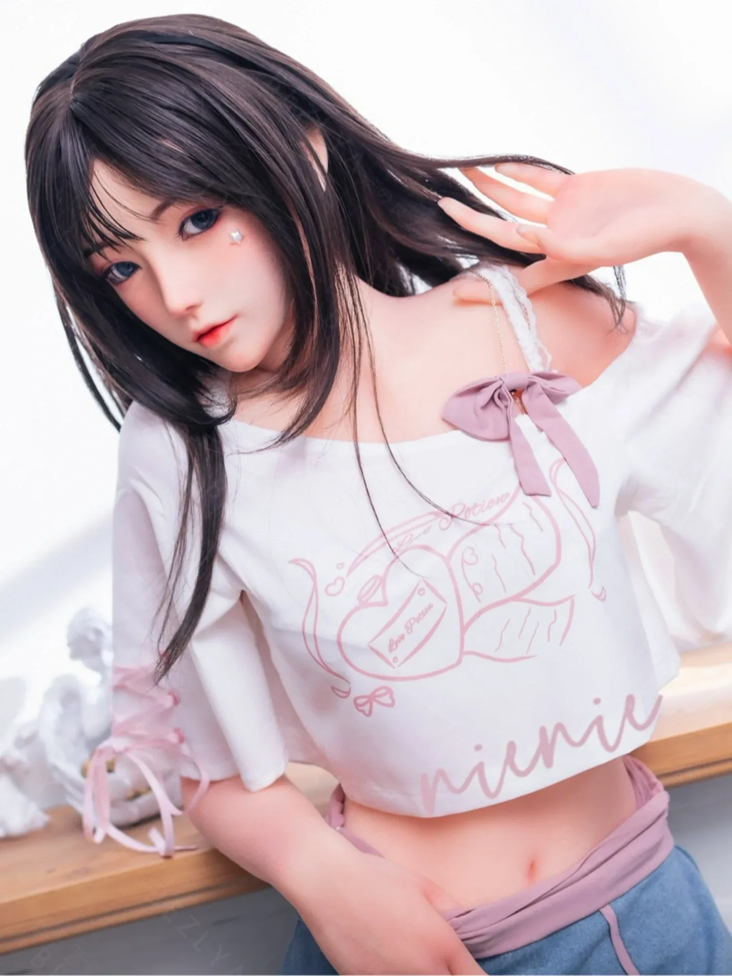 F7127-155Rcm(5.1ft)-37kg 2.0 A Cup Silicone Cute Japanese Young Sex Doll|Bezlya Doll view 6