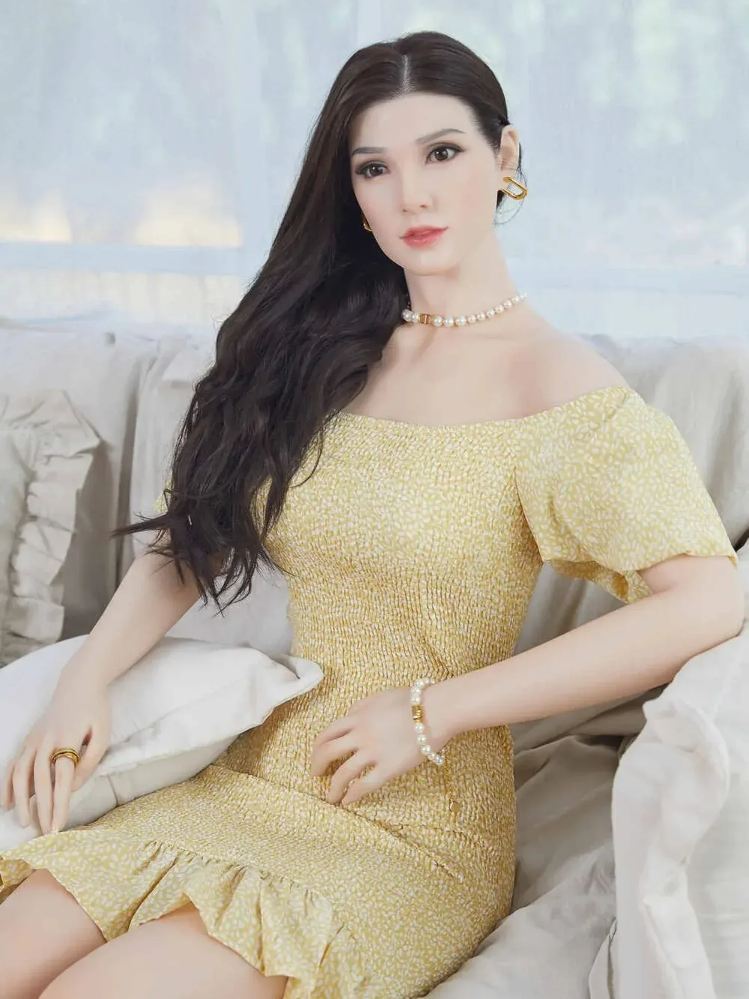 F3670—165cm\/5ft4(35kg) Collins H Cup Silicone Big Breasts Sexy Curves Sex Doll | CST Doll view 1