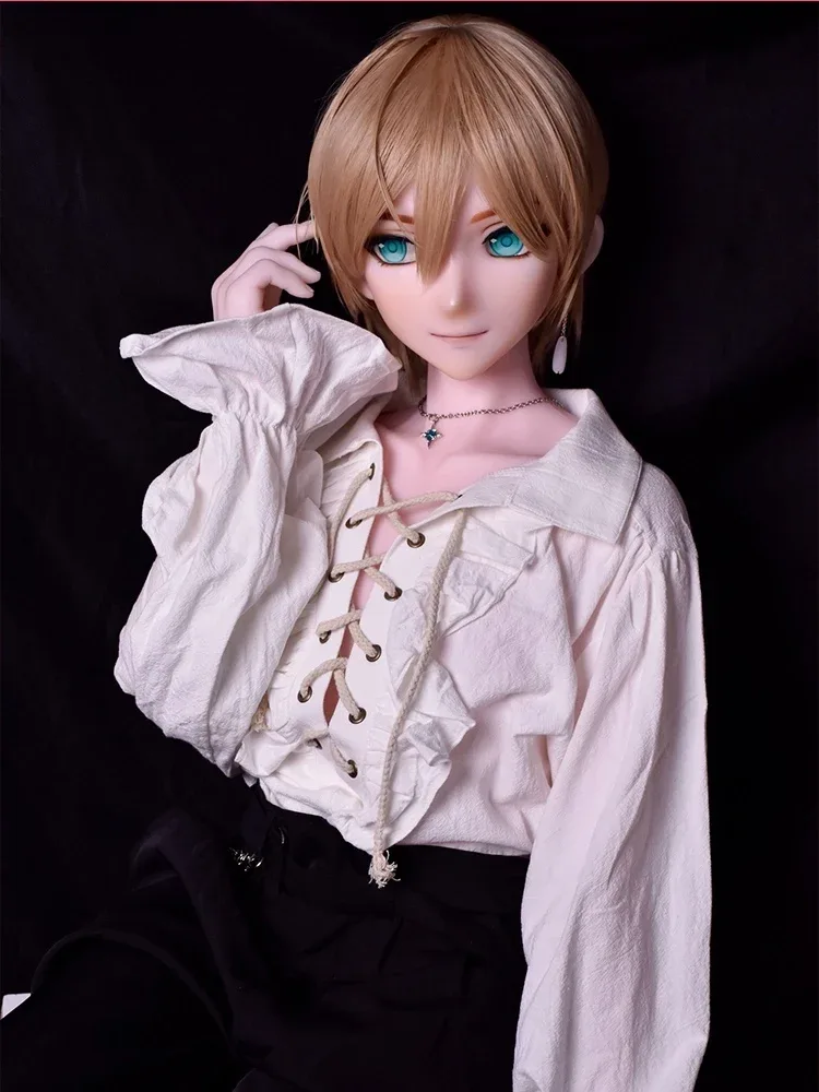 F5546-153cm\/5ft-28kg Silicone Anime Femboy Sex Doll - Elsa Babe view 11
