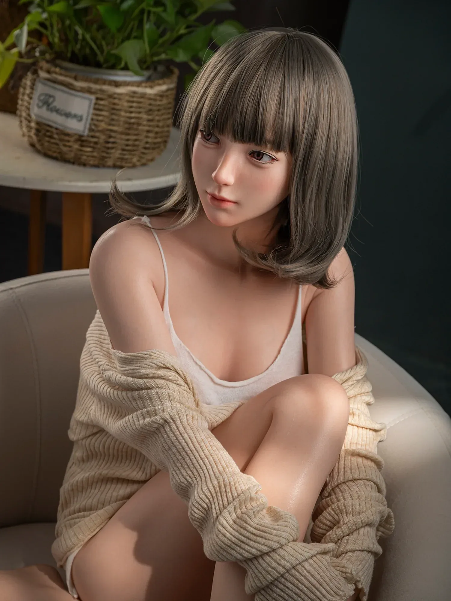 F9170—168cm\/5ft5 Elise 36.2kg C Cup Silicone Realistic Sex Doll | Jiusheng Doll view 6
