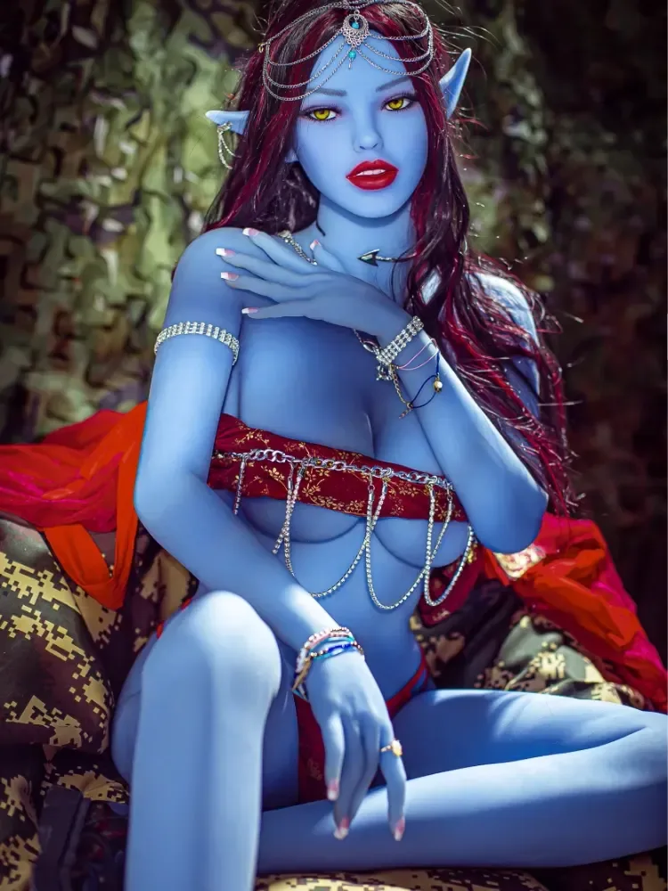 F1411K-158cm(5f2)-33kg E Cup Alien Blue Elves TPE Sex Doll Alien【IN STOCK USA】 |Aibei Doll