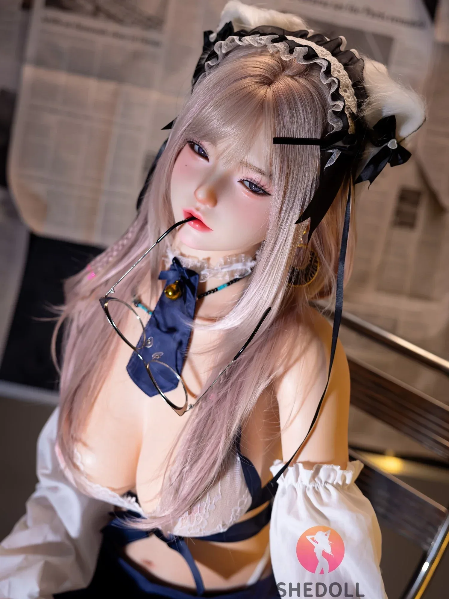 F6264—168cm\/5ft5-47kg D Cup Lifelike Asian Movable Eyes ROS Silicone Sex Doll | SHEDOLL view 6