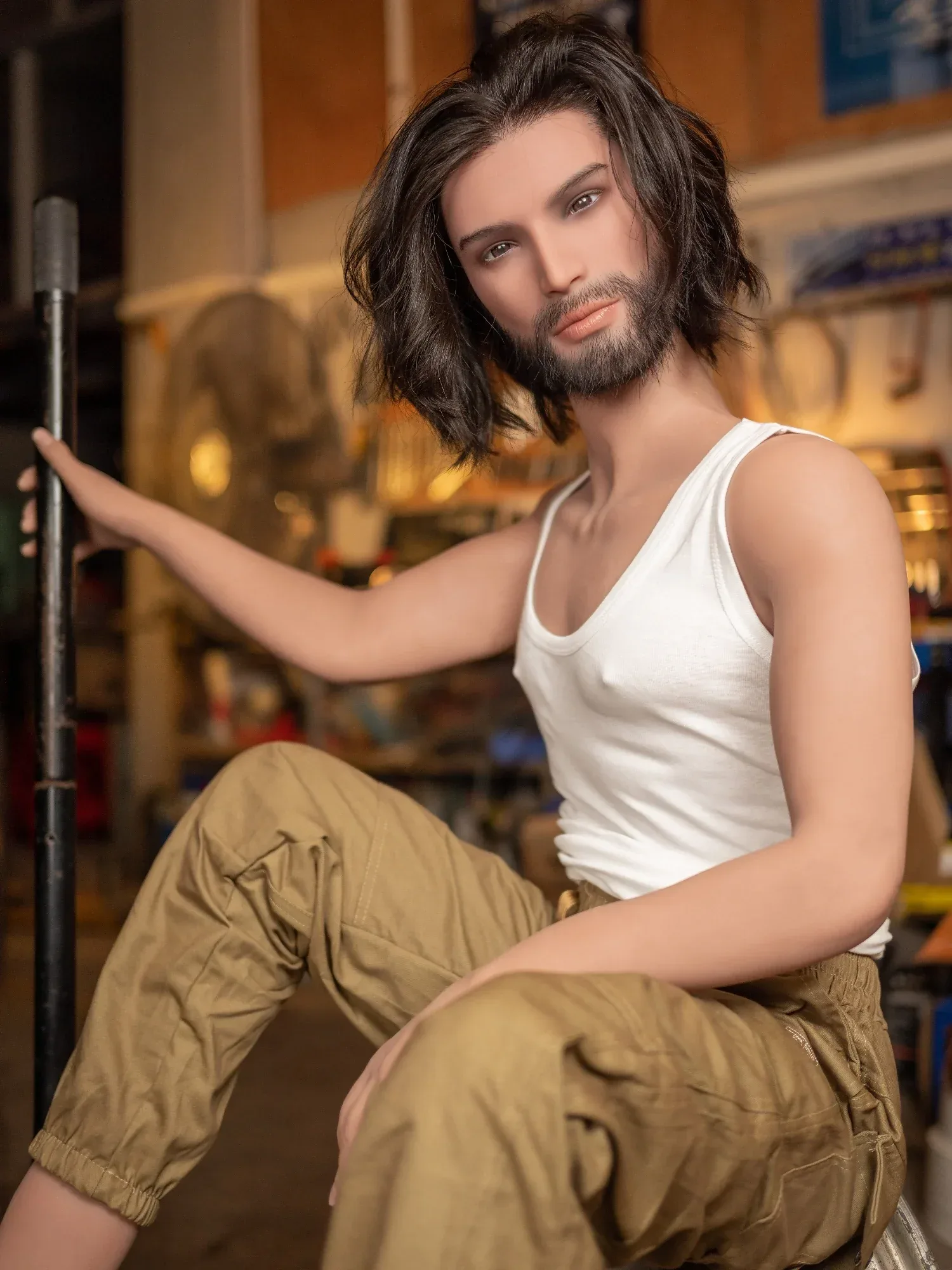 F6219-168cm(5.5ft)-37kg Realistic Male Sex Doll with Silicone Head - Rui Mei view 12
