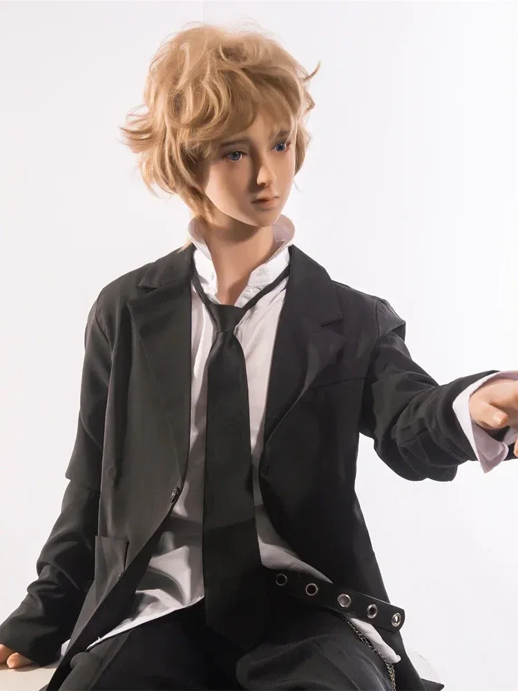F112-165cm-37kg Edward Golden Hair Tpe Prince Femboy Sex Doll -Qita Doll view 6