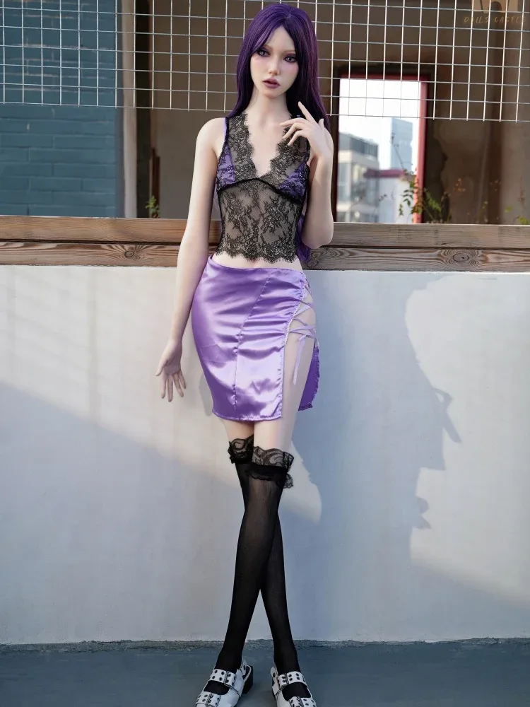 F7667-170cm\/5ft7-27kg A Cup Silicone Flat Chest Full Body Sex Doll Natalie|Doll Castle view 4