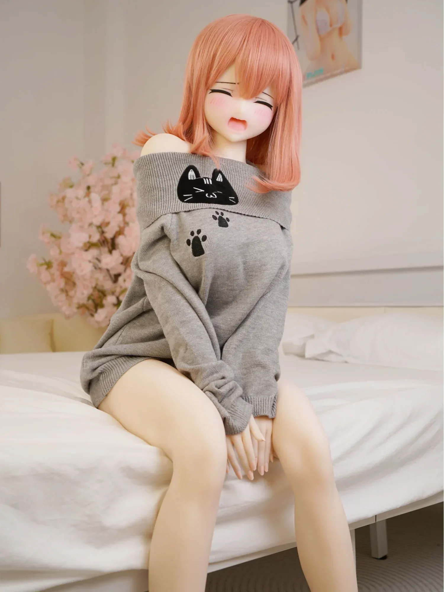 F5909-152cm(4ft12)-32kg Hina C Cup S-TPE Gel filled Breasts Anime Hentai Sex Doll | IROKEBIJIN Doll view 1