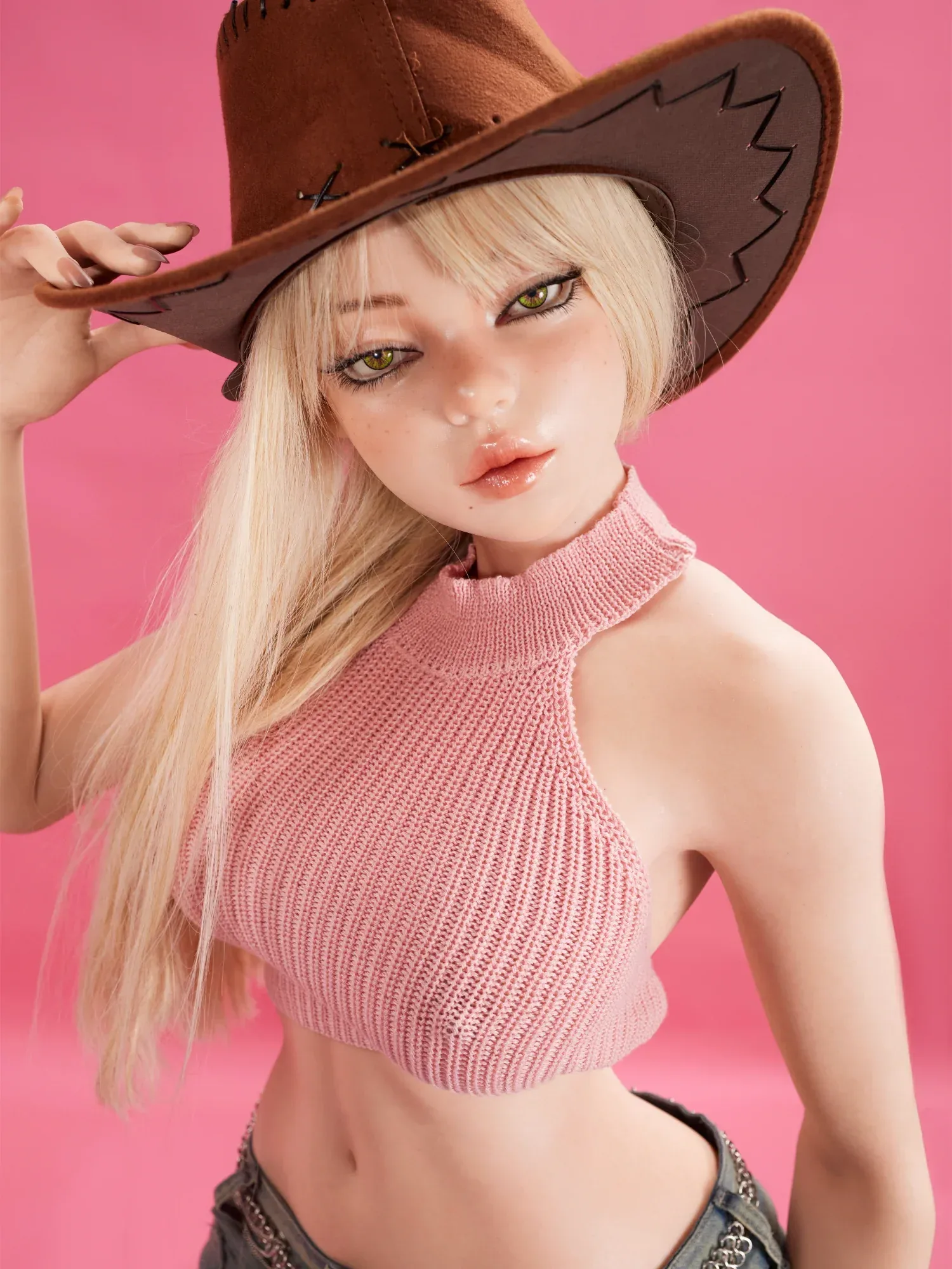 F9208-156cm(5.1ft)-27.1kg F Cup Silicone Lightweight Full Body Sex Doll Big Boobs丨Climax Doll ULW