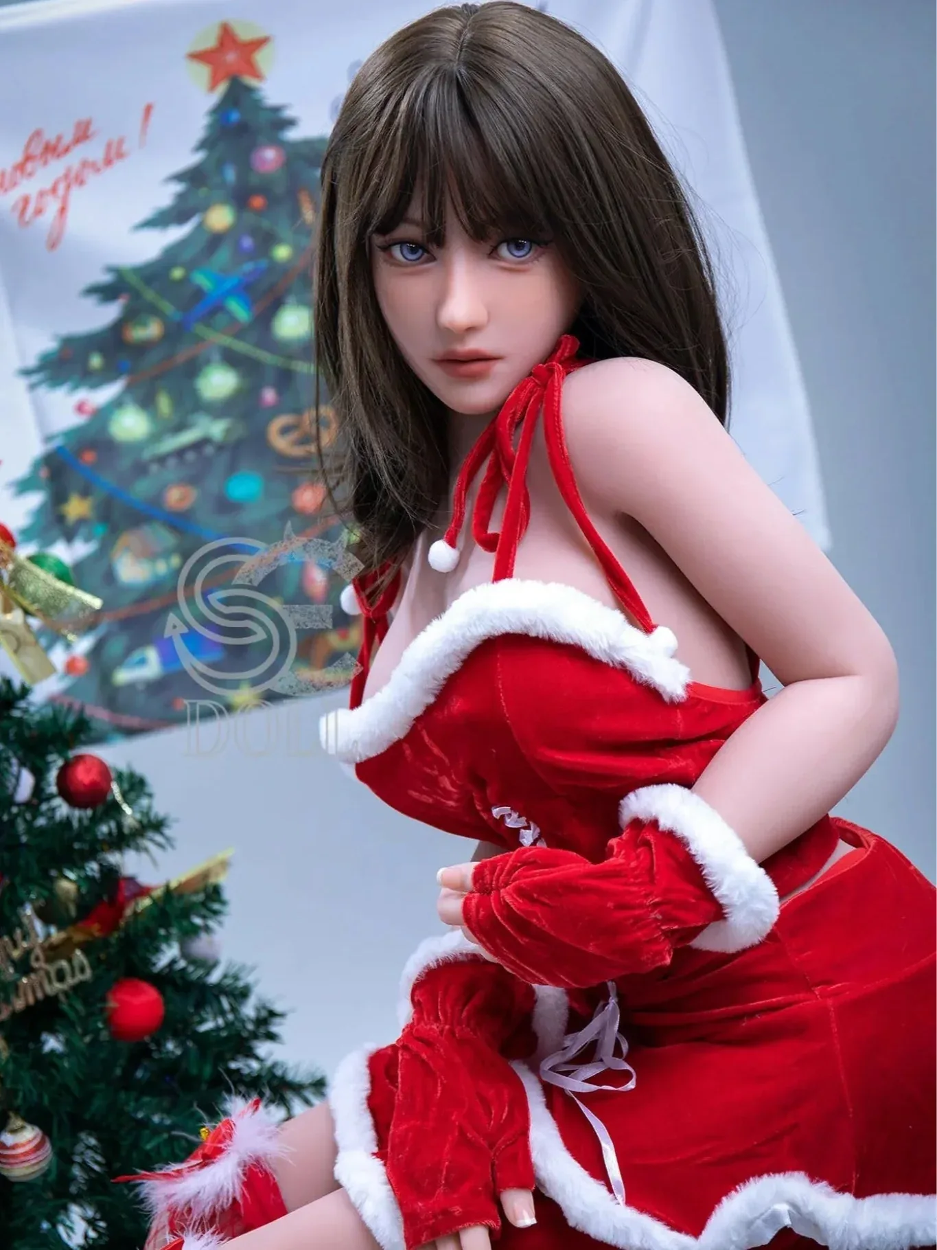 F866-153cm\/5ft-29.5kg Yuuka F Cup TPE Christmas Girl Japanese Thin Sex Doll | SE Doll