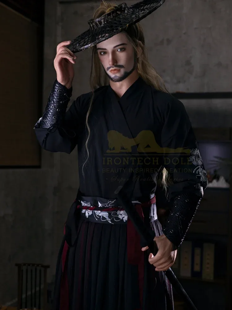 F2377-176cm\/5ft9-40kg Silicone Kung Fu Hero Lifelike Male Sex Doll | Irontech Doll view 1