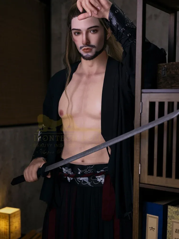 F2377-176cm\/5ft9-40kg Silicone Kung Fu Hero Lifelike Male Sex Doll | Irontech Doll view 10
