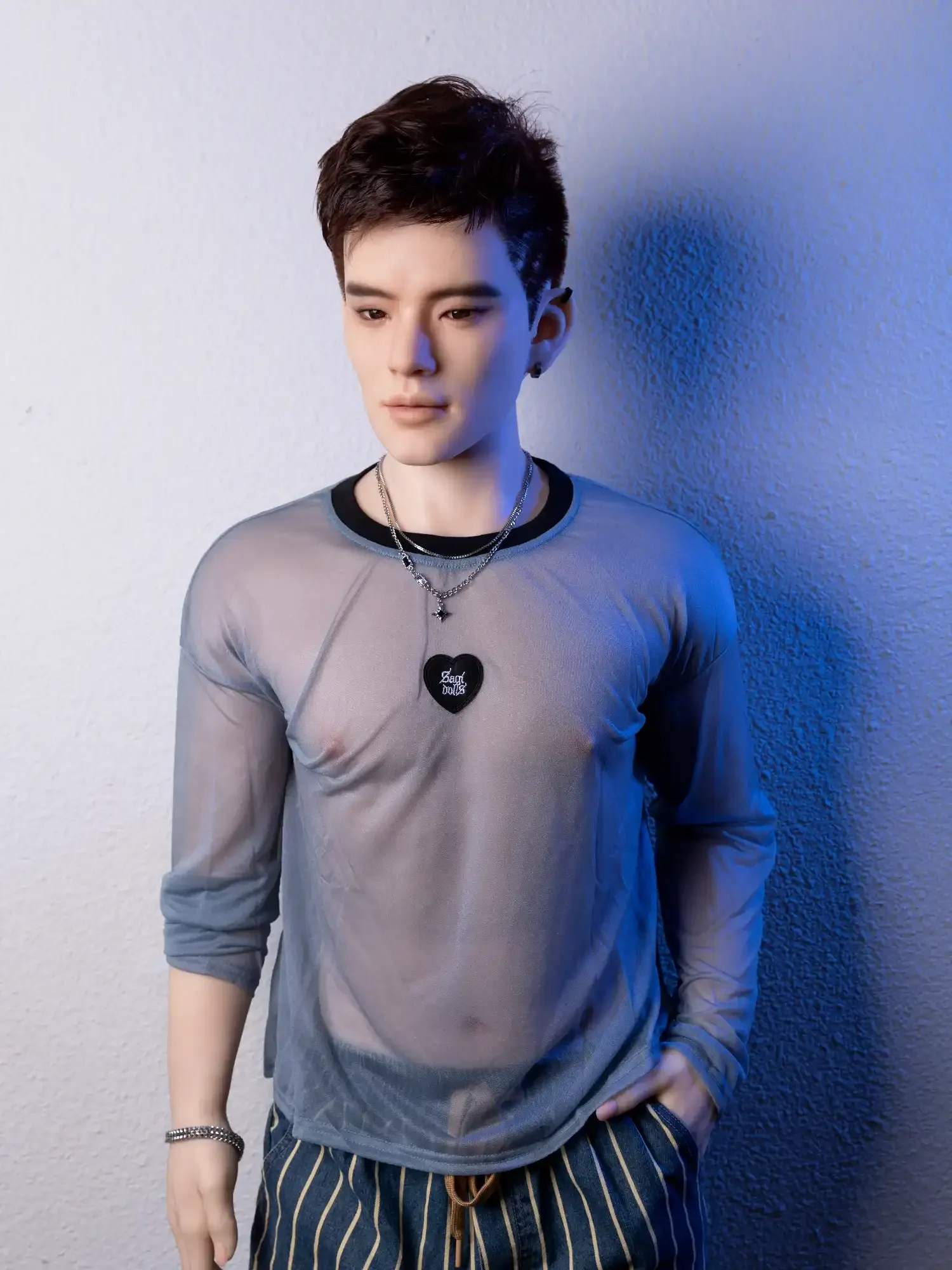 F4613-177cm\/5ft10 55kg Silicone Sex Doll Femboy Asian Male - Qita Doll