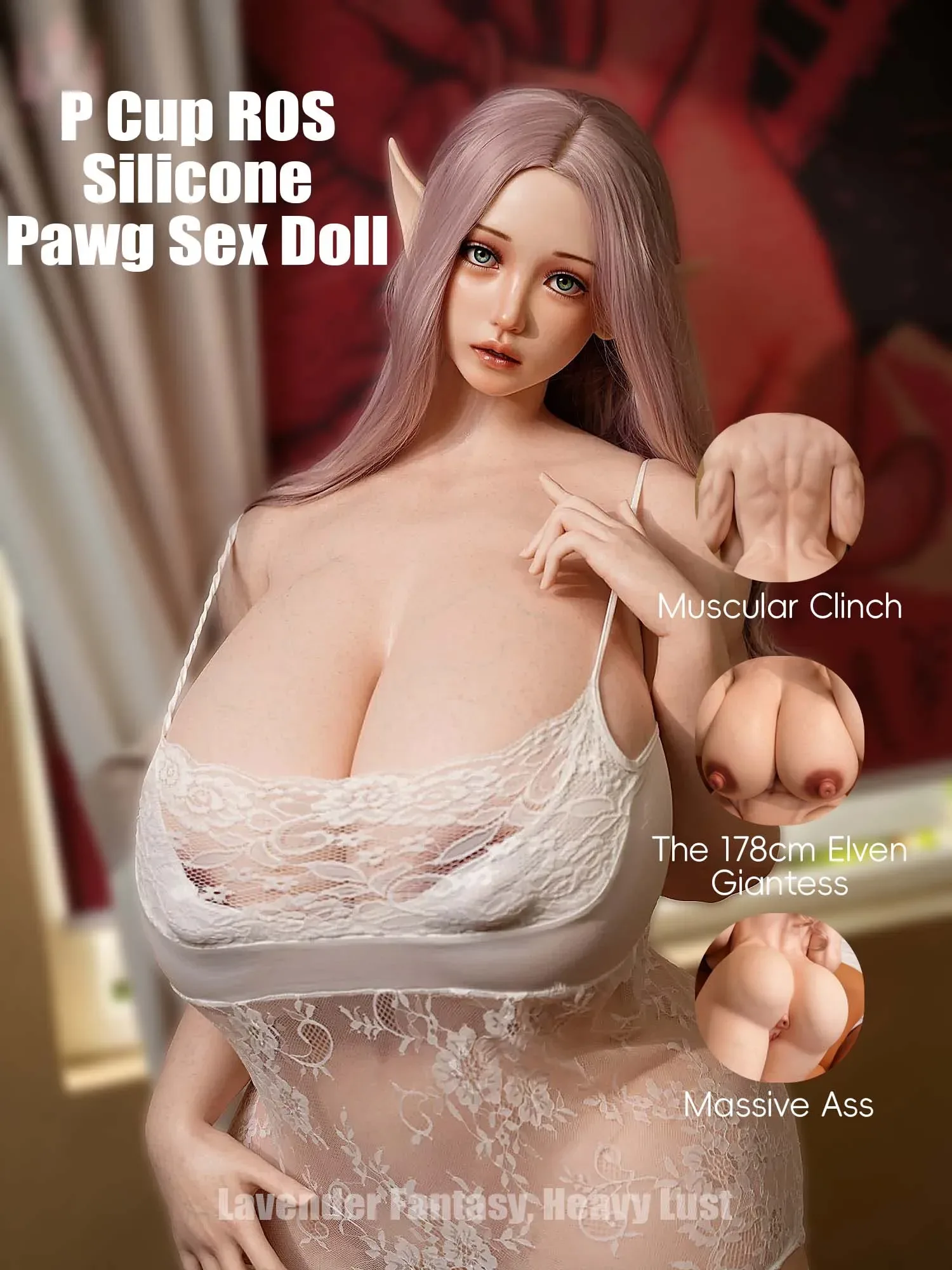 F9284-178cm\/5ft10-63kg P Cup ROS Silicone Pawg Alien Sex Doll｜Doll Castle