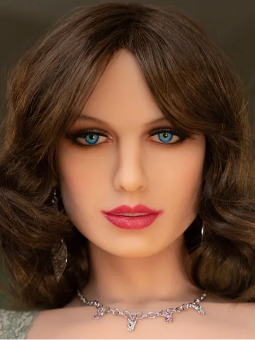 F3857-164cm\/5ft4 L Cup Blue Eyes Latte Hair TPE Sex Doll | HR Doll view 5