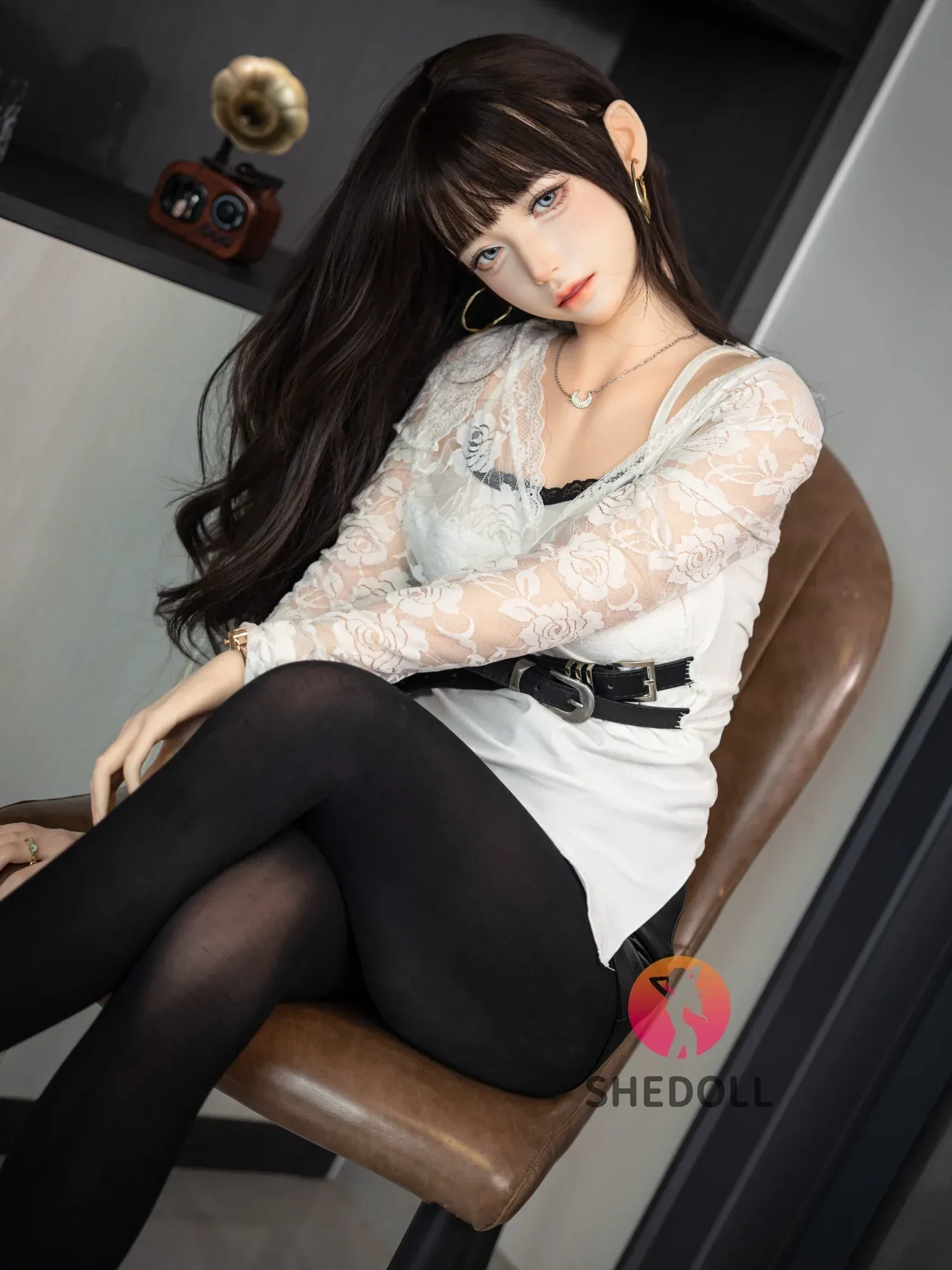 F6097—152cm\/5ft-38kg A Cup Asian ROS Flat Chest Silicone Sex Doll | SHEDOLL view 11