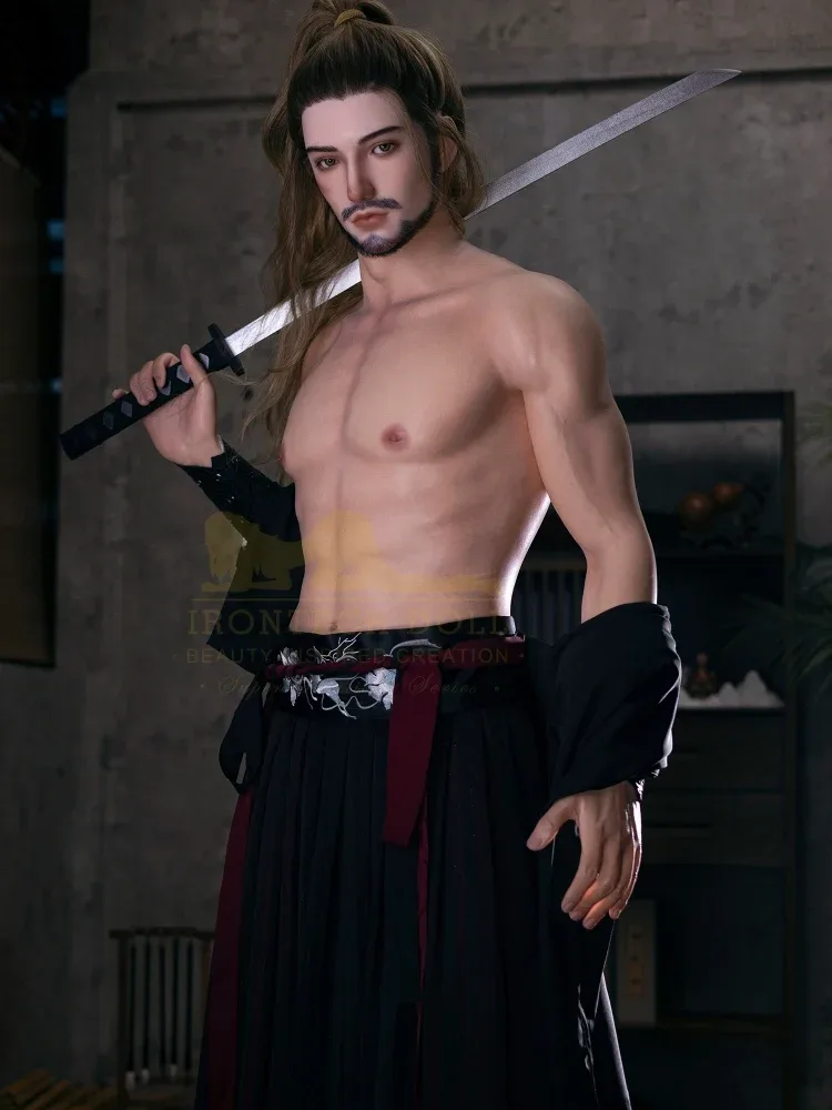 F2377-176cm\/5ft9-40kg Silicone Kung Fu Hero Lifelike Male Sex Doll | Irontech Doll view 2