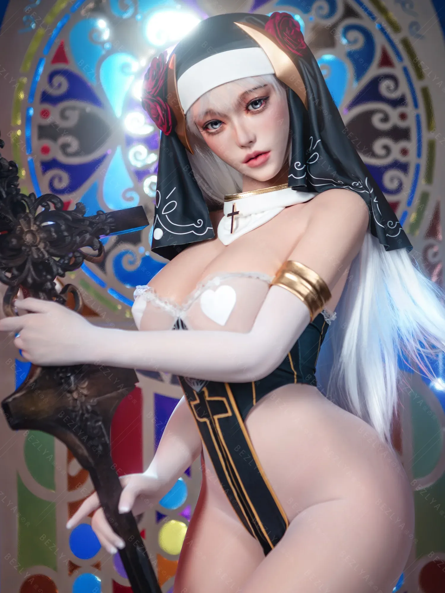 F5934-155Mcm(5.1ft)-38kg 2.2cf E Cup Mini ROS Silicone Japanese Mini Sex Doll Anime ｜AITIA Doll