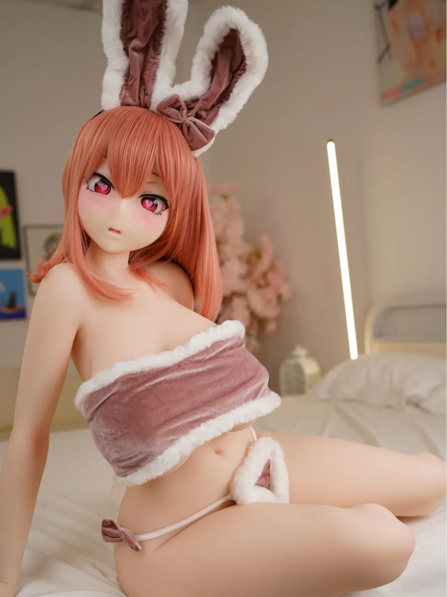 F5918-150cm(4ft9)-37.6kg Akane L Cup S-TPE Gel Filled Big Breasts Animes BBW Mini Hentai Sex Doll | IROKEBIJIN Doll view 4