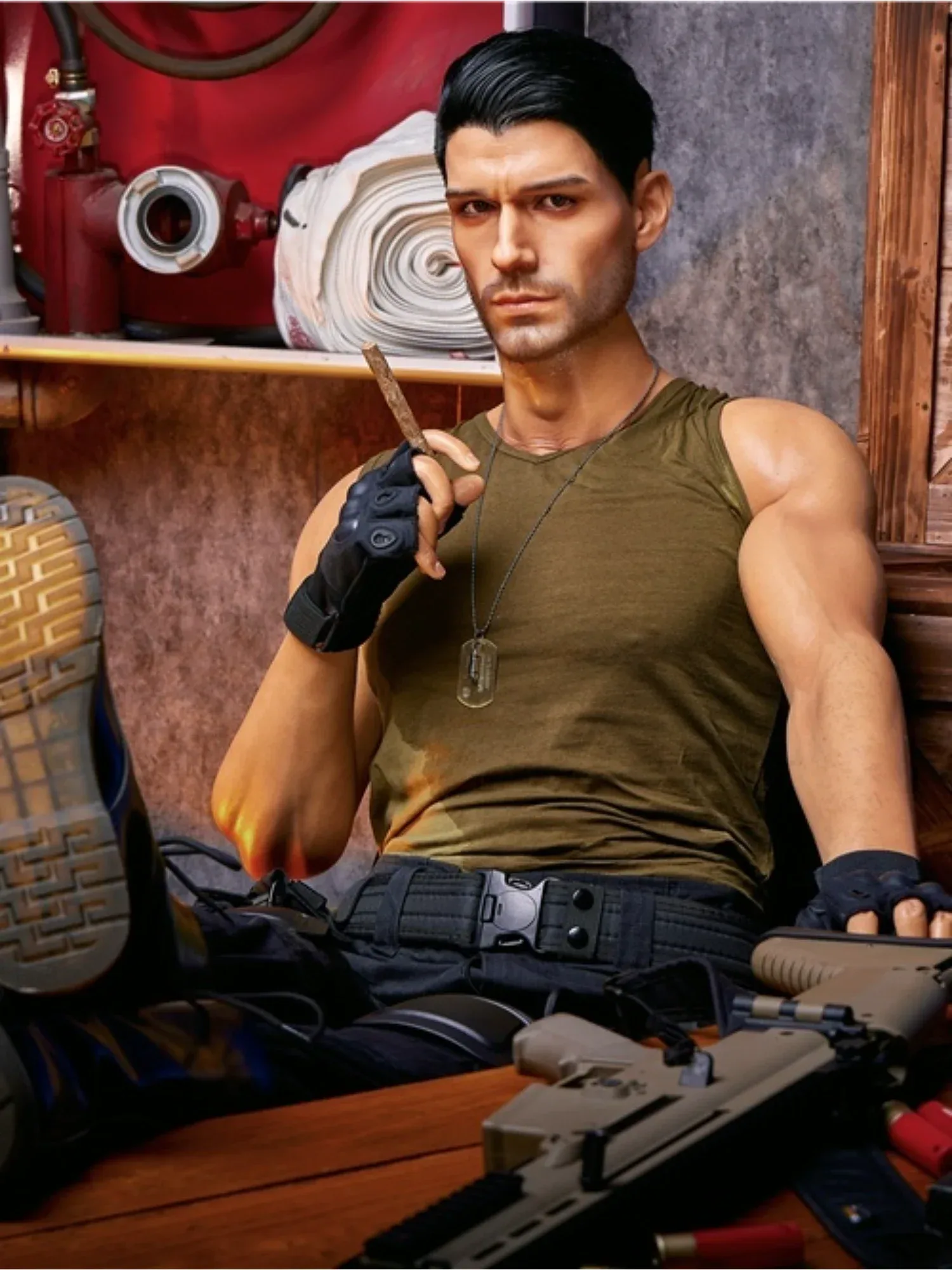 F4550-176cm-40kg Thomas Strong Femboy Silicone Most Realistic Male Sex Doll -Irontech Doll view 9