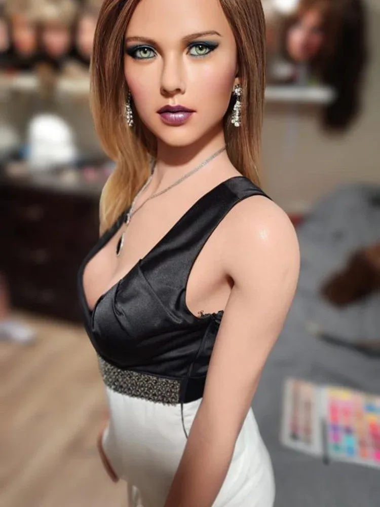 F2375—168cm C Cup 【Customer Photos】Evelyn Silicone Black Hair Sex Doll|Jiusheng Doll view 3