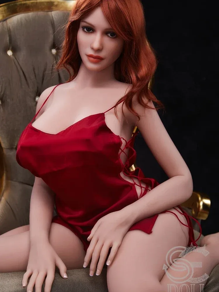 F819—157cm(5ft1)-35kg Marian H Cup TPE Full Size Adult Redhead Sexy Woman Love Doll | SE Doll view 2