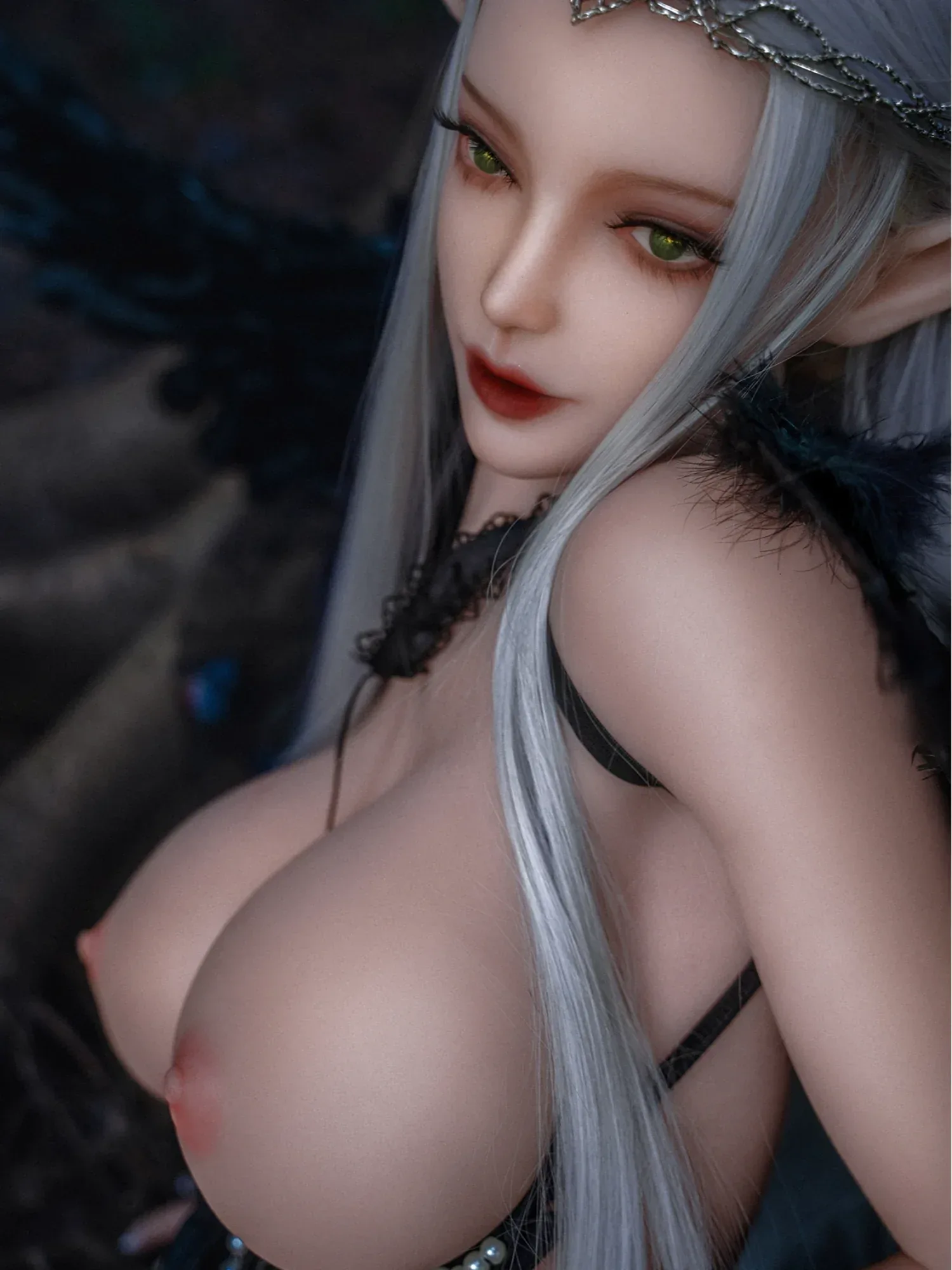 F3685-161cm(5.3ft)-35kg Samantha F Cup TPE Fantasy Demon Elf robot sex doll|SE Doll view 6