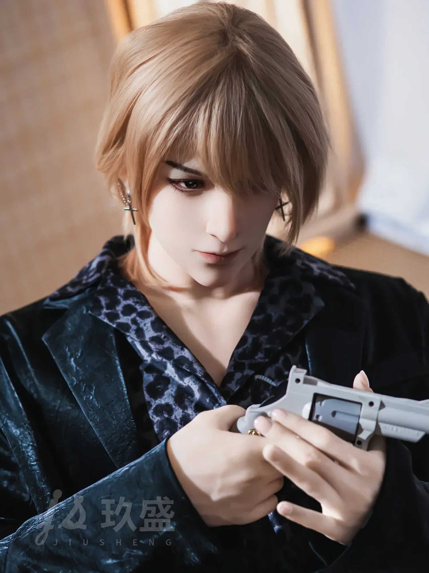 F5690—185cm\/6ft1-45kg Finn 7.09in Dildo Realistic Femboy Sex Doll with Soft Silicone Body - Jiusheng Doll view 2