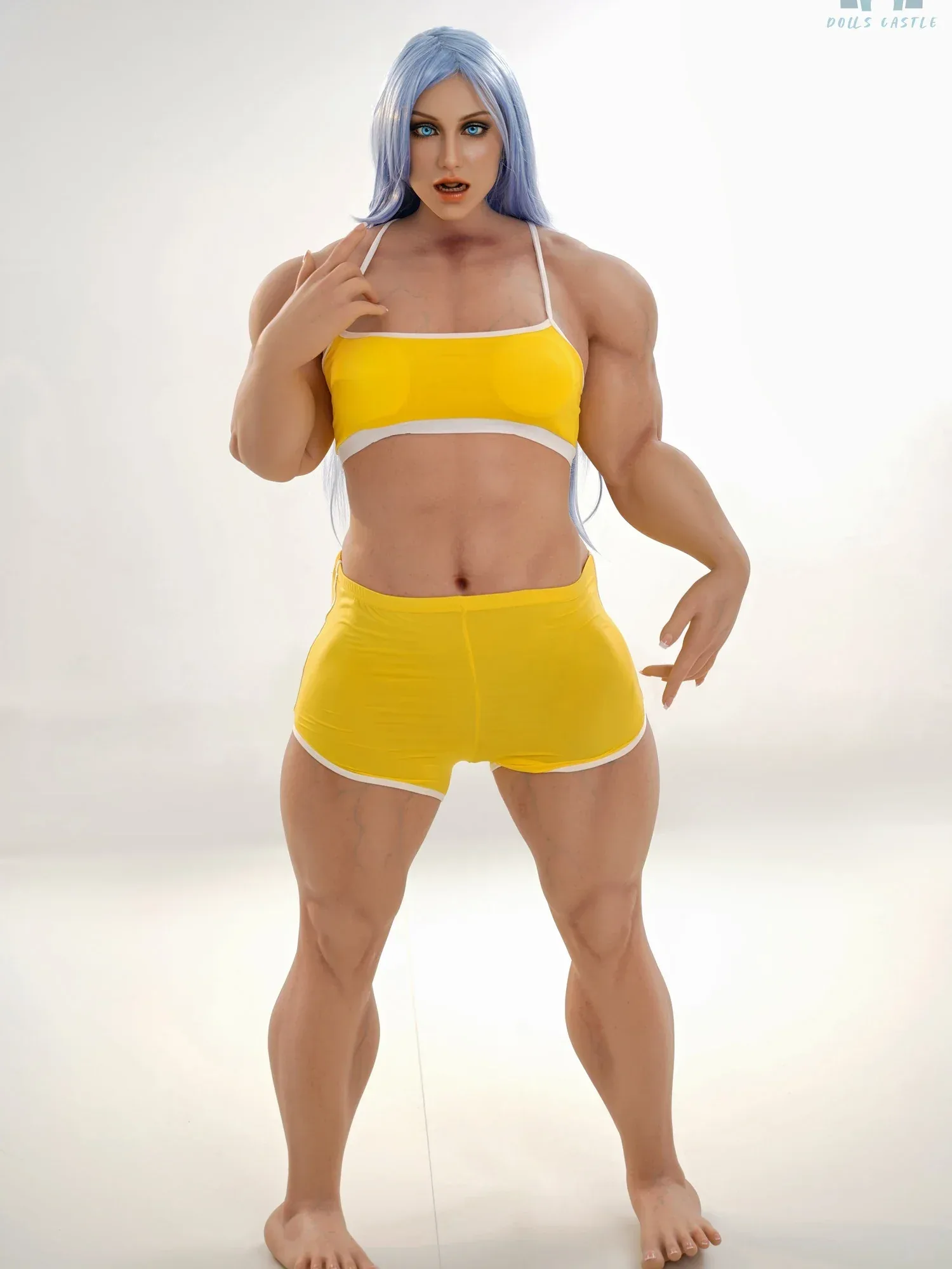 F9115-160cm\/5ft3-45kg B Cup ROS Silicone Best Realistic Full Size Shemale Sex Doll Futanari |Doll Castle view 12