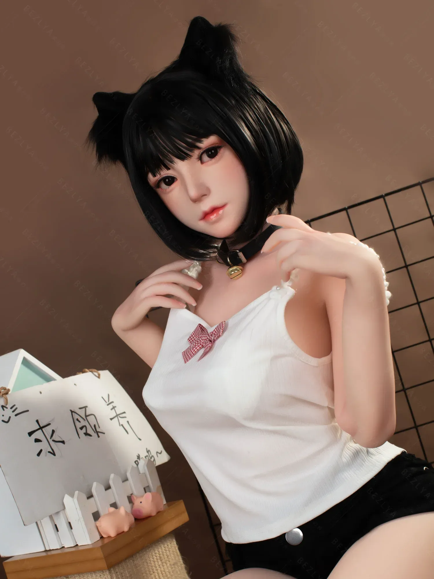 F4705-160cm(5.3ft)-34kg 2.0 B Cup Asian Robot Chinese Silicone Head Sex Doll|Bezlya Doll view 9